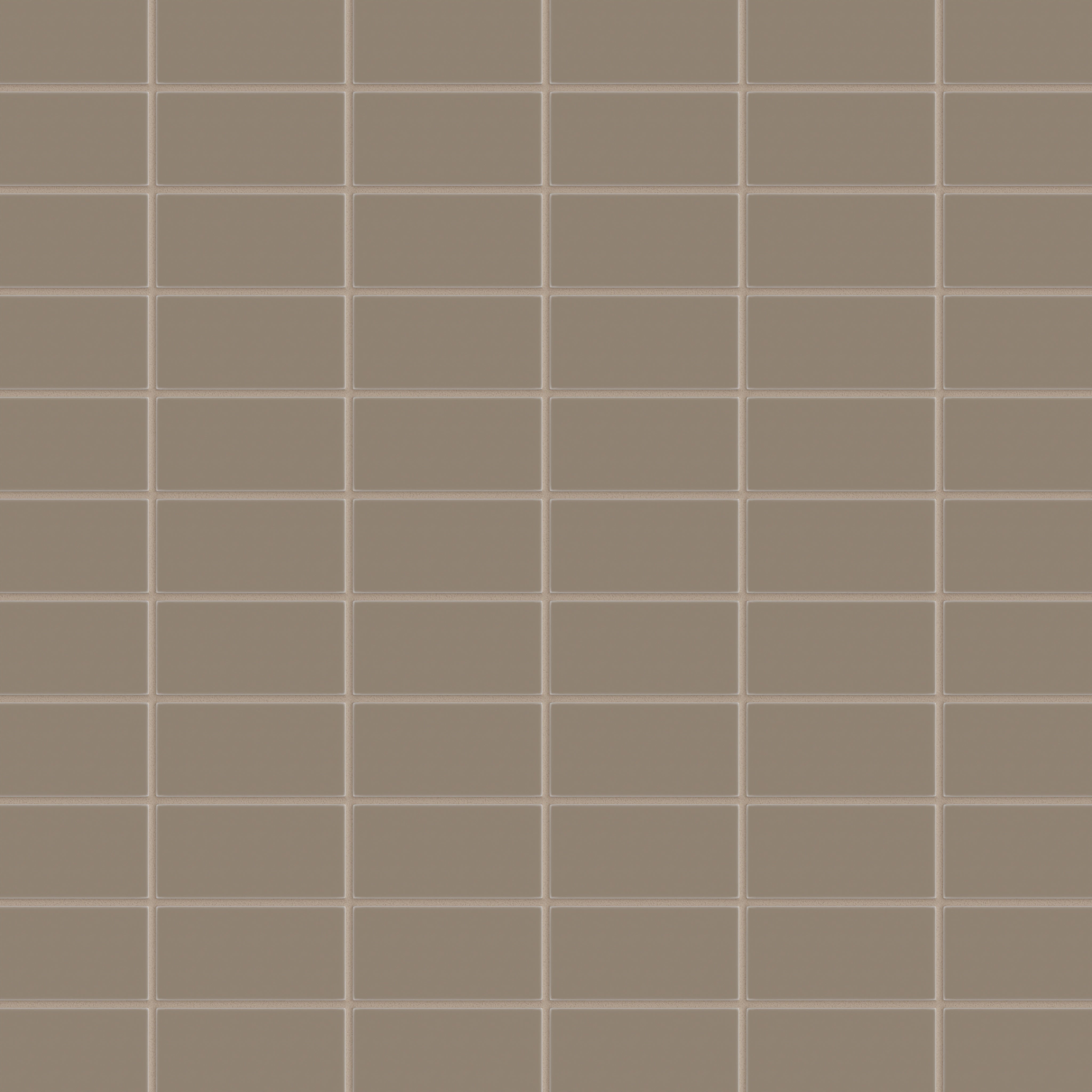 2x4 Straight Set Sheeted Natural Press Ceramic Mosaic Tile in Sawtooth Matte