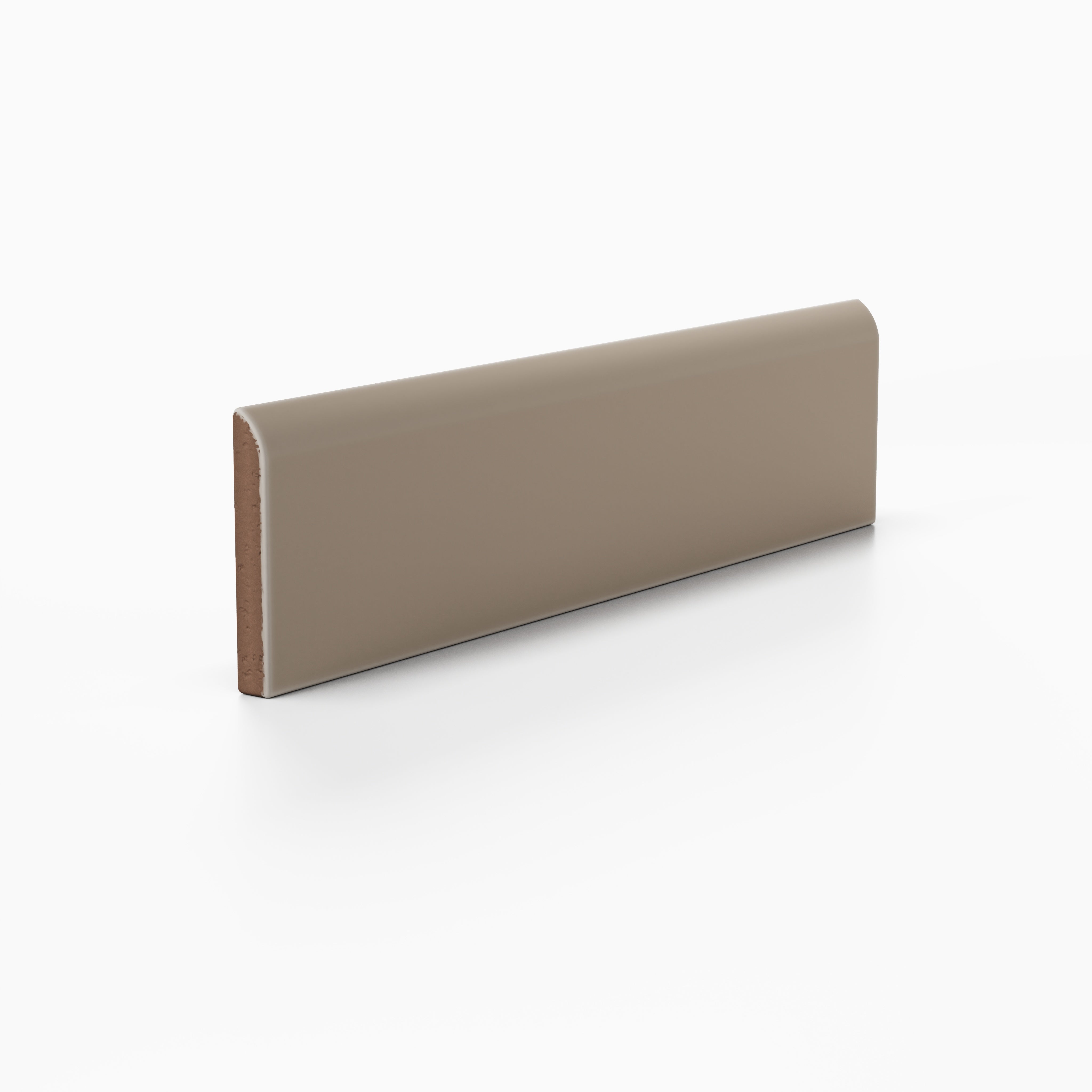 Quick Ship 2x8 Long Edge Bullnose Natural Press Trim in Sawtooth Matte