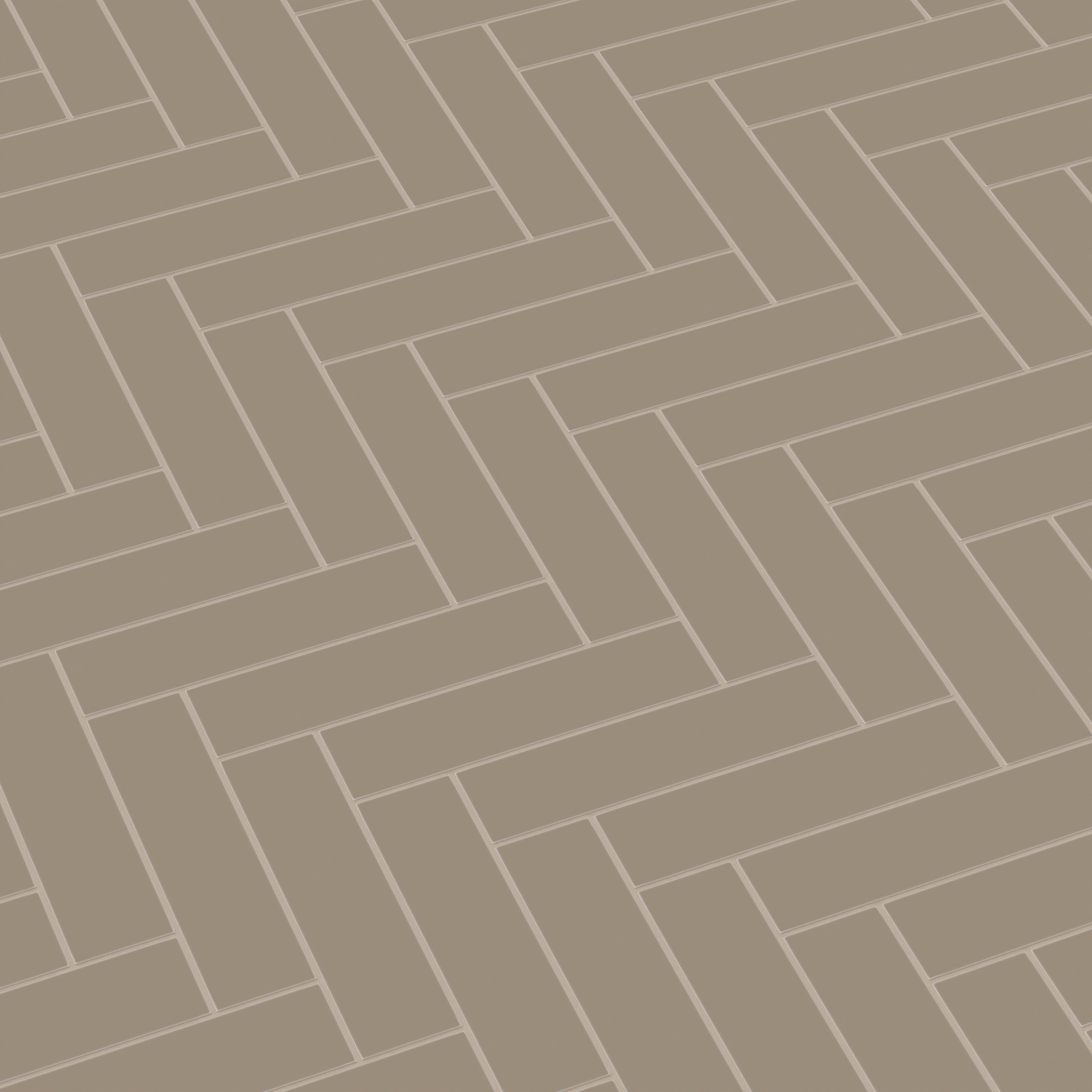 3x12 Natural Press Ceramic Tile in Sawtooth Matte