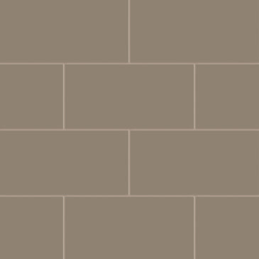 6x12 Natural Press Ceramic Tile in Sawtooth Matte