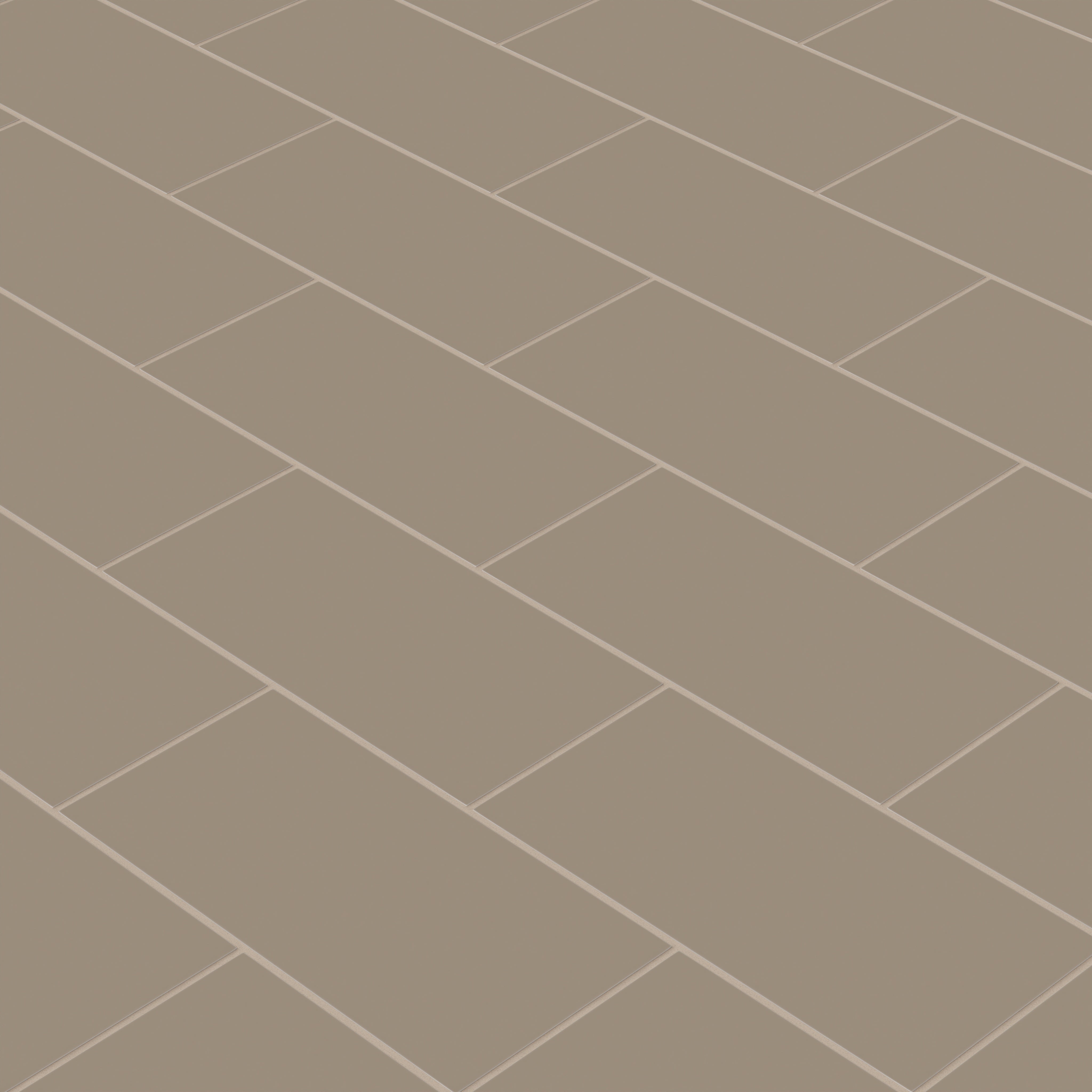 Quick Ship 6x12 Natural Press Tile in Sawtooth Matte