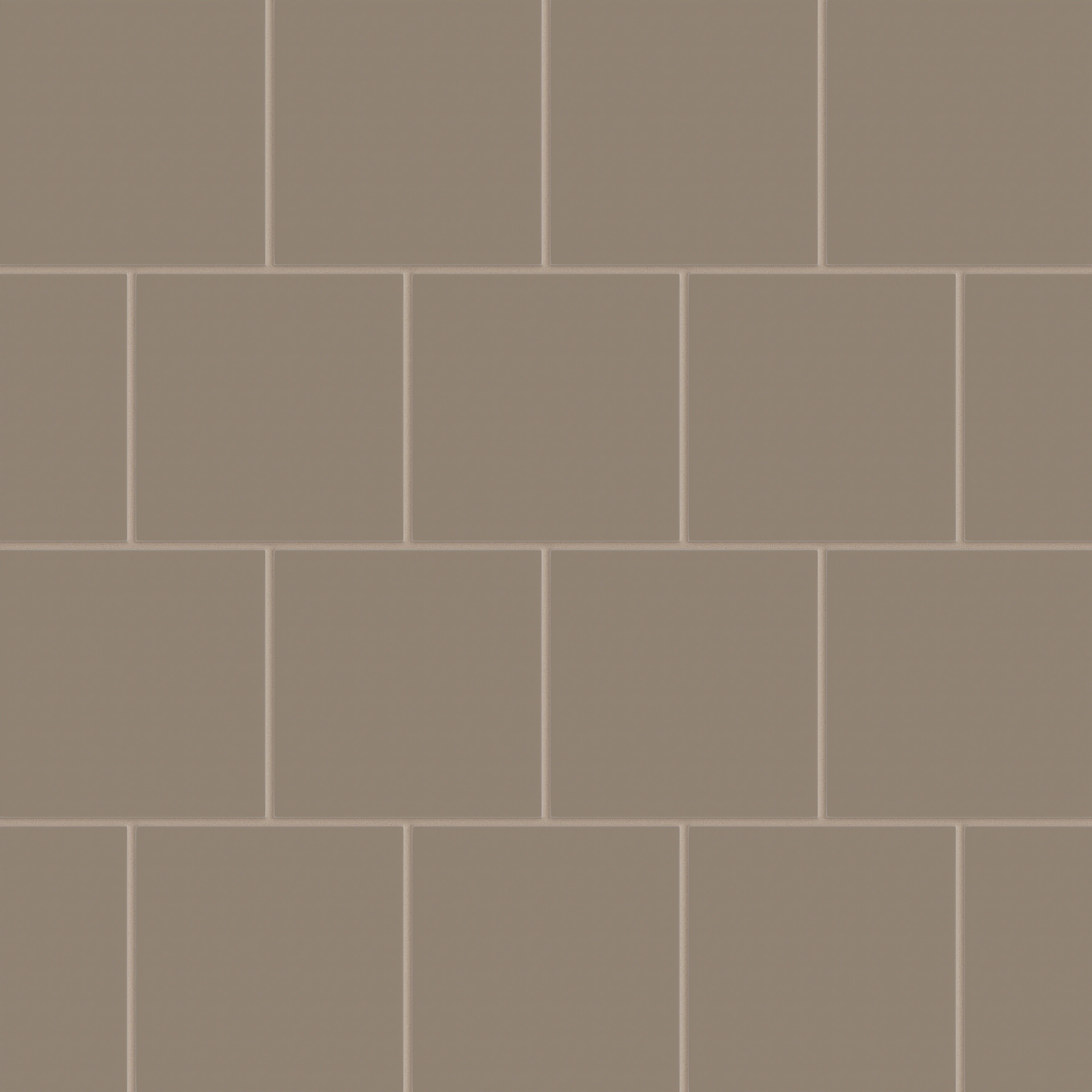 6x6 Natural Press Ceramic Tile in Sawtooth Matte