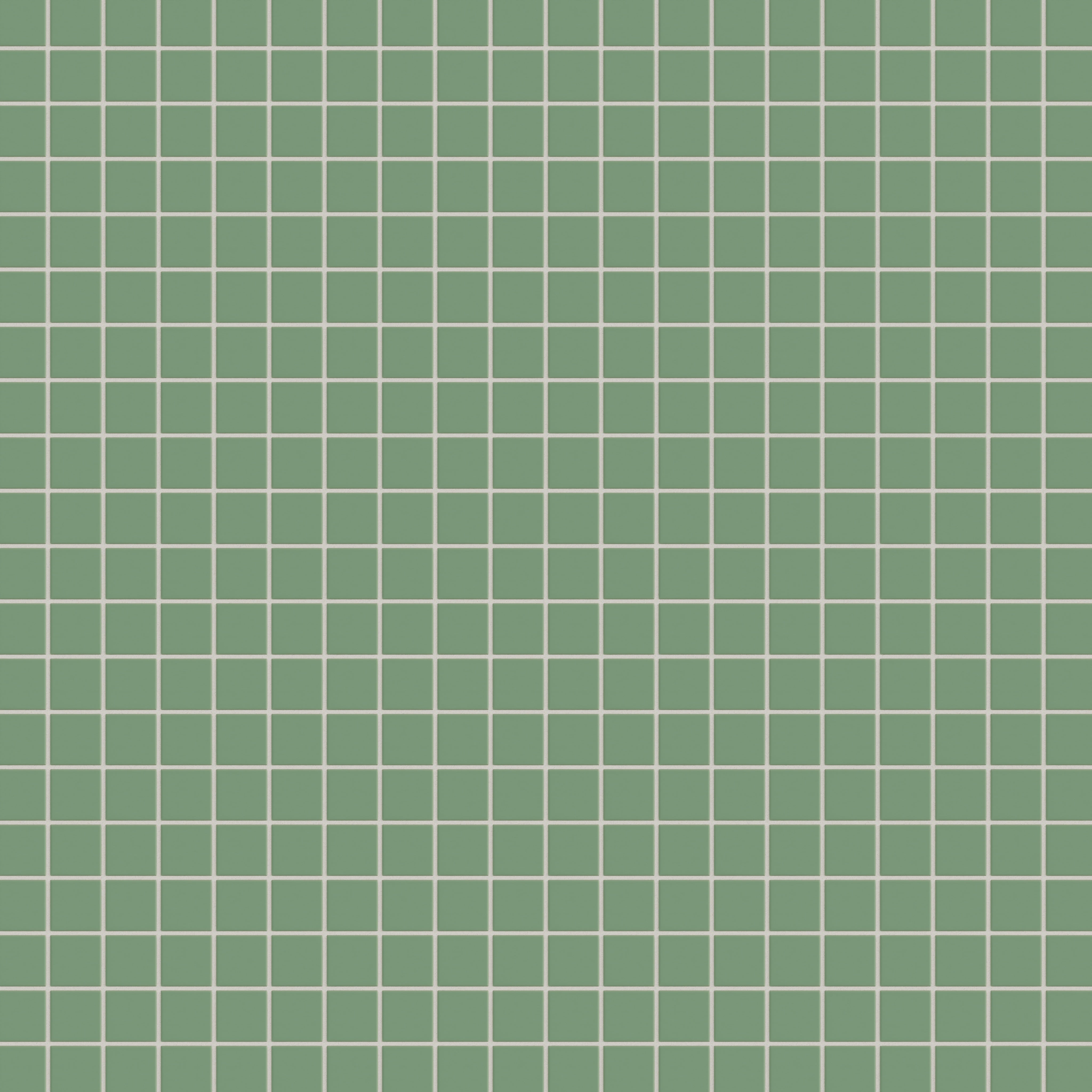 2x2 Straight Set Sheeted Original Ceramic Mosaic Tile in Sea Green Matte