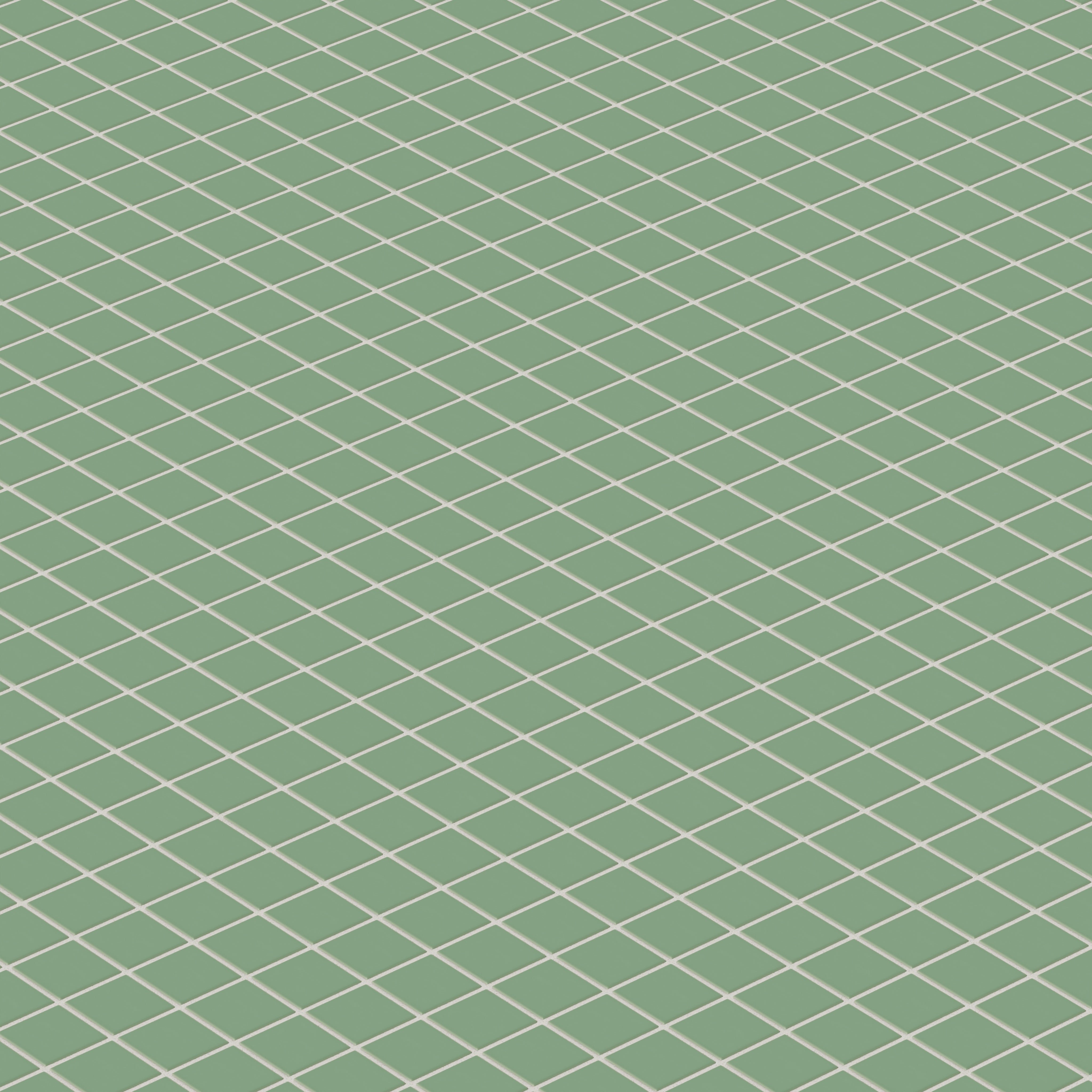 2x2 Straight Set Sheeted Original Ceramic Mosaic Tile in Sea Green Matte
