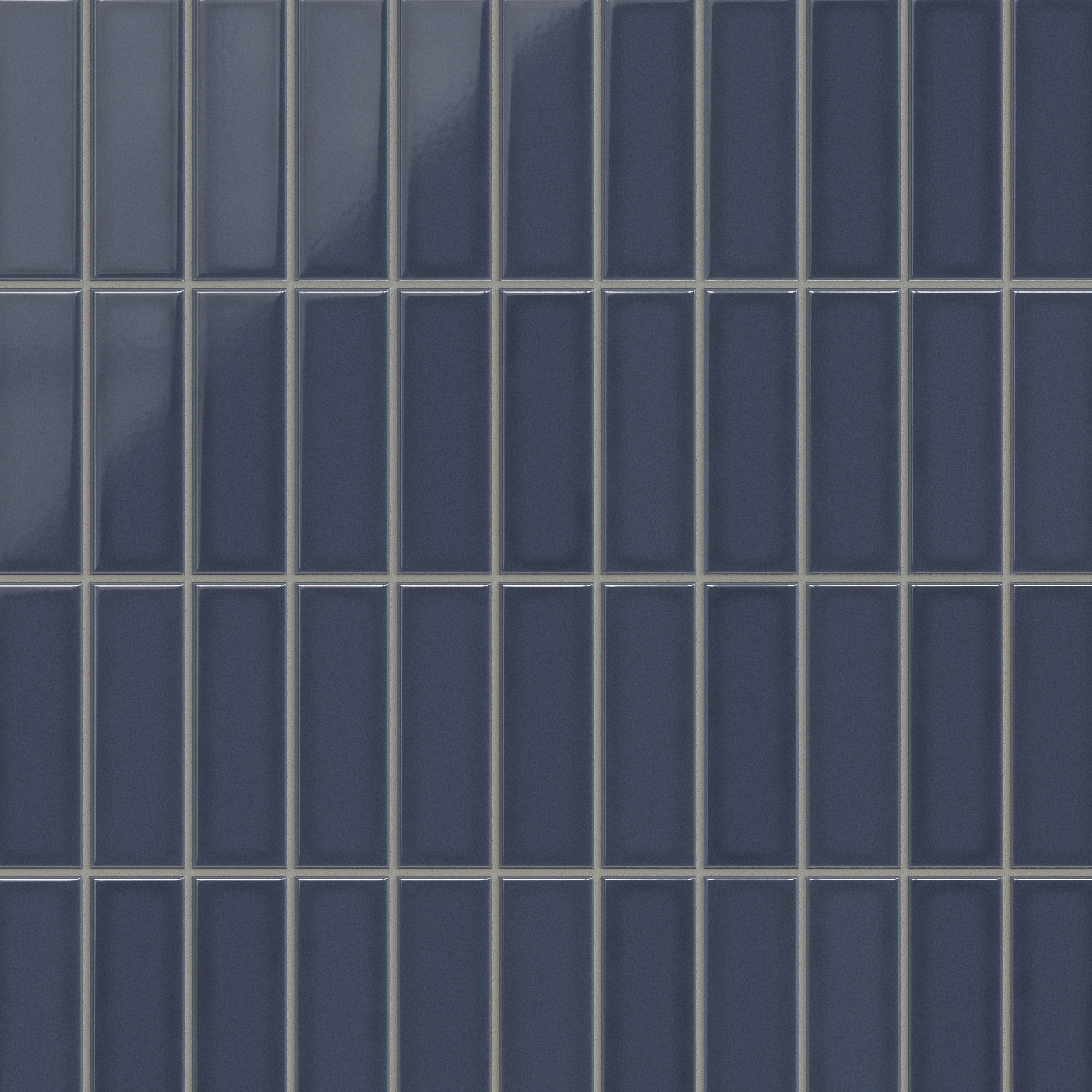 2x6 Original Ceramic Tile in Slate Blue Gloss