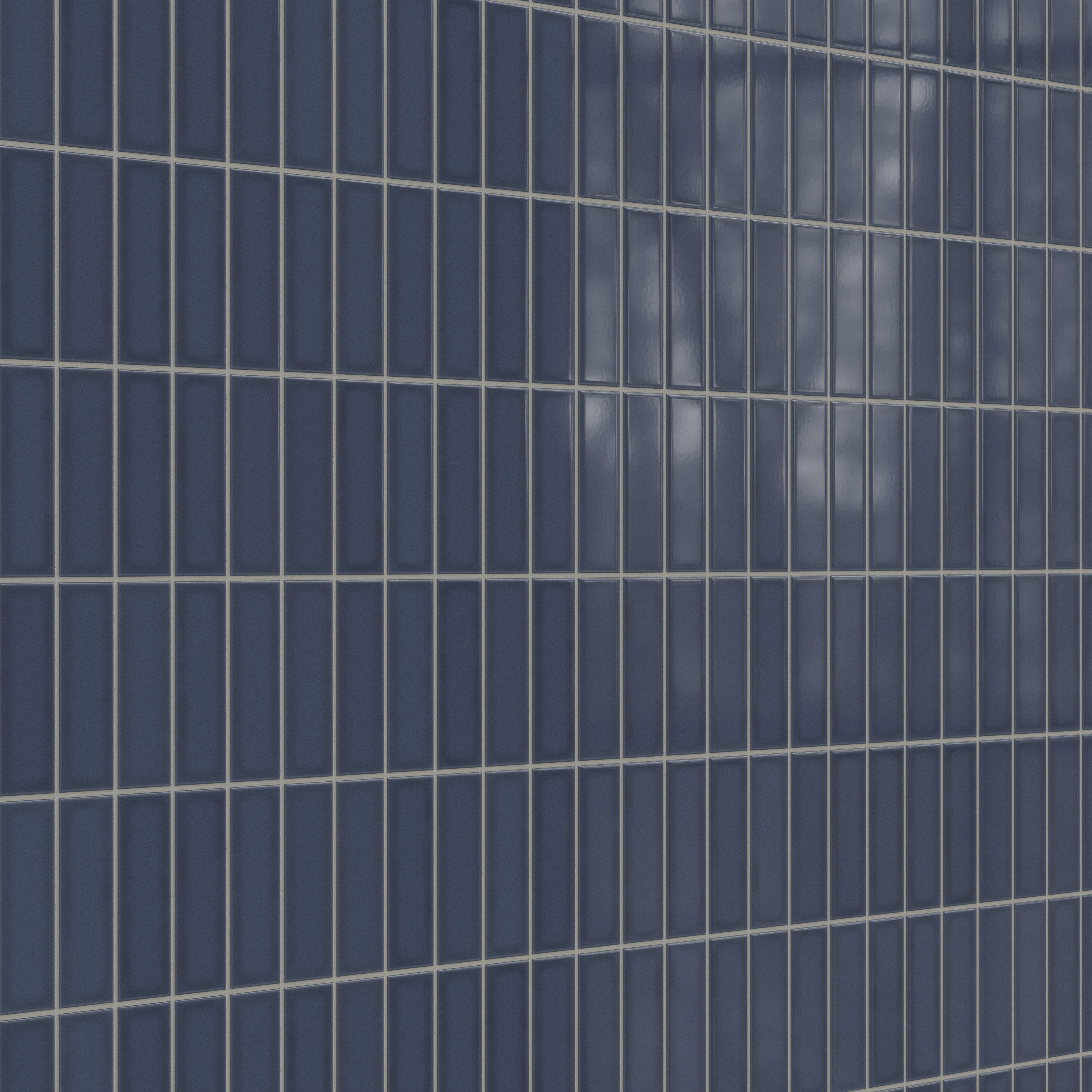 2x6 Original Ceramic Tile in Slate Blue Gloss