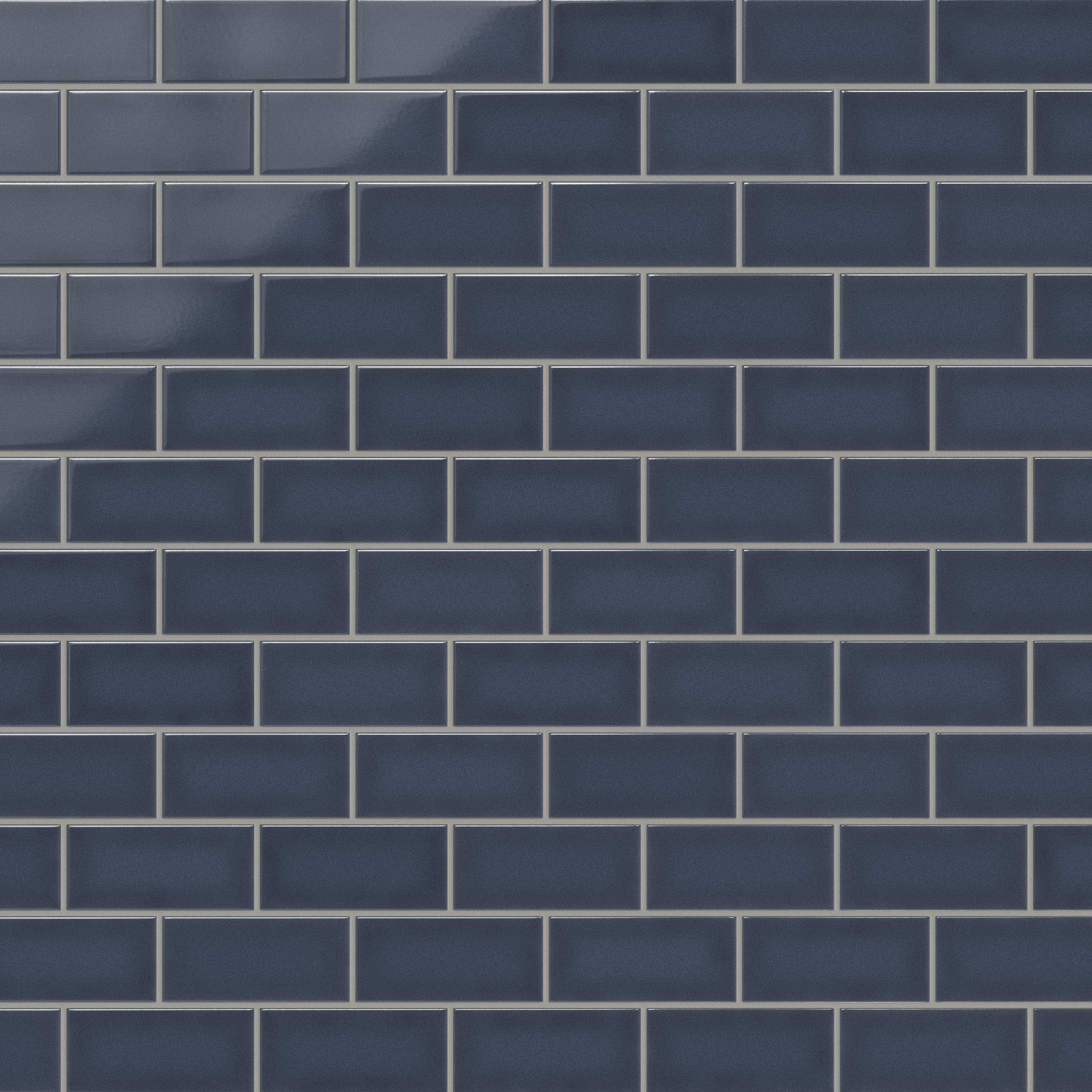 3x6 Original Ceramic Tile in Slate Blue Gloss