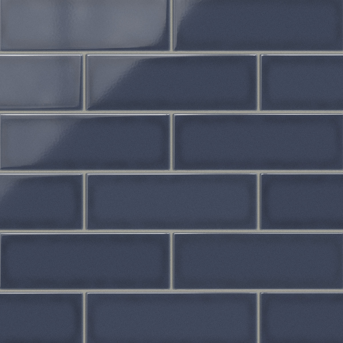 4x12 Original Ceramic Tile in Slate Blue Gloss