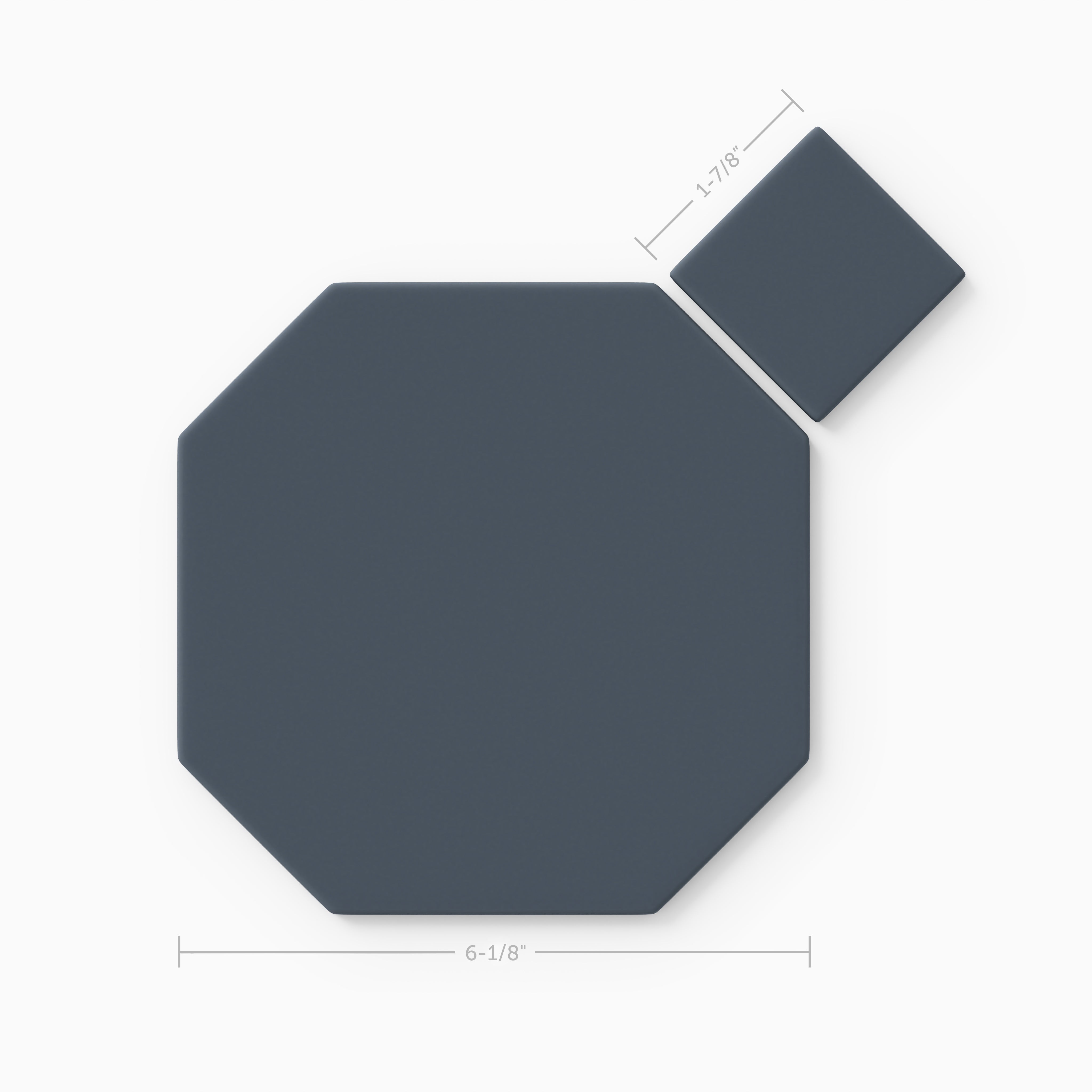 Gramercy Original Ceramic Tile in Slate Blue Matte