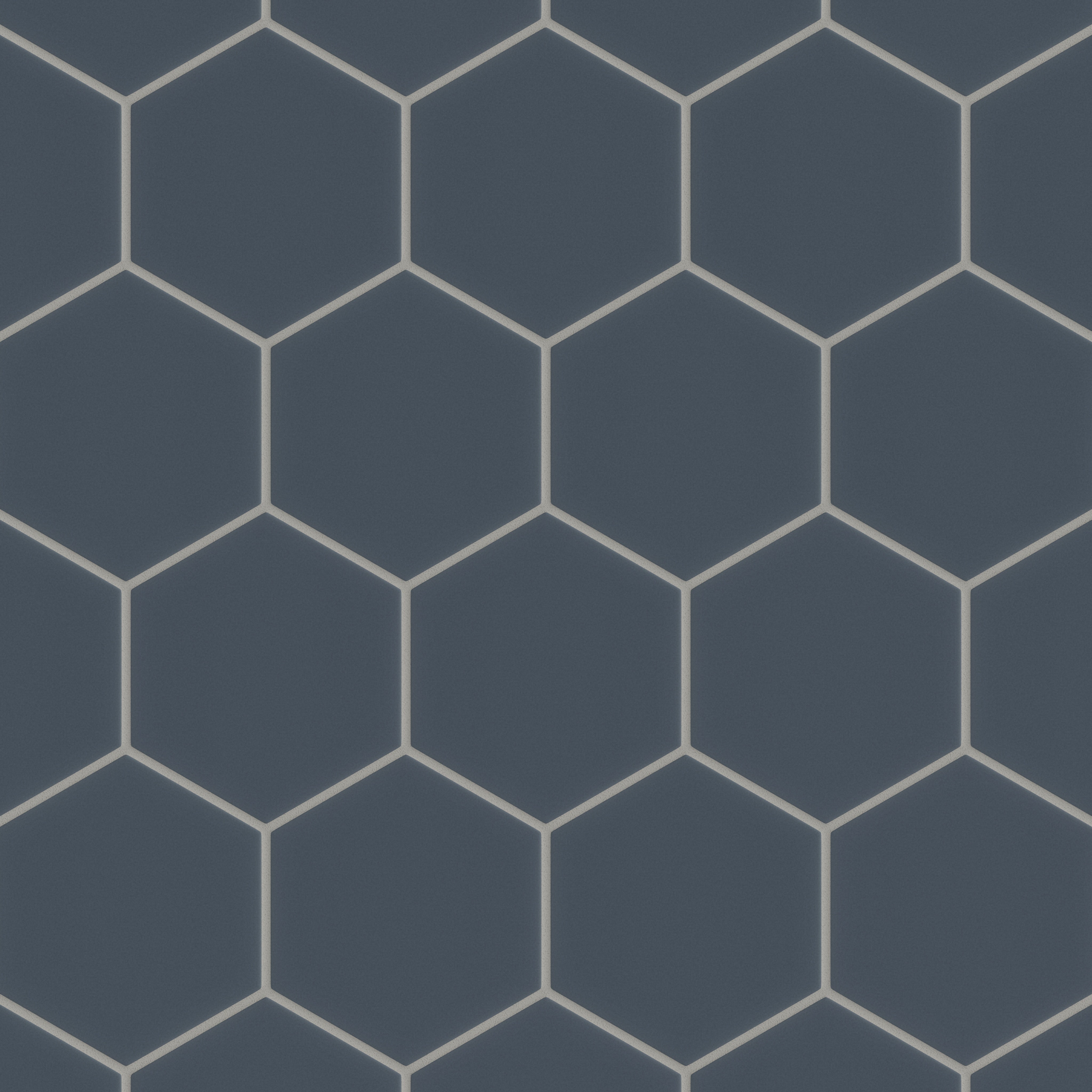 6" Hexagon Original Ceramic Tile in Slate Blue Matte