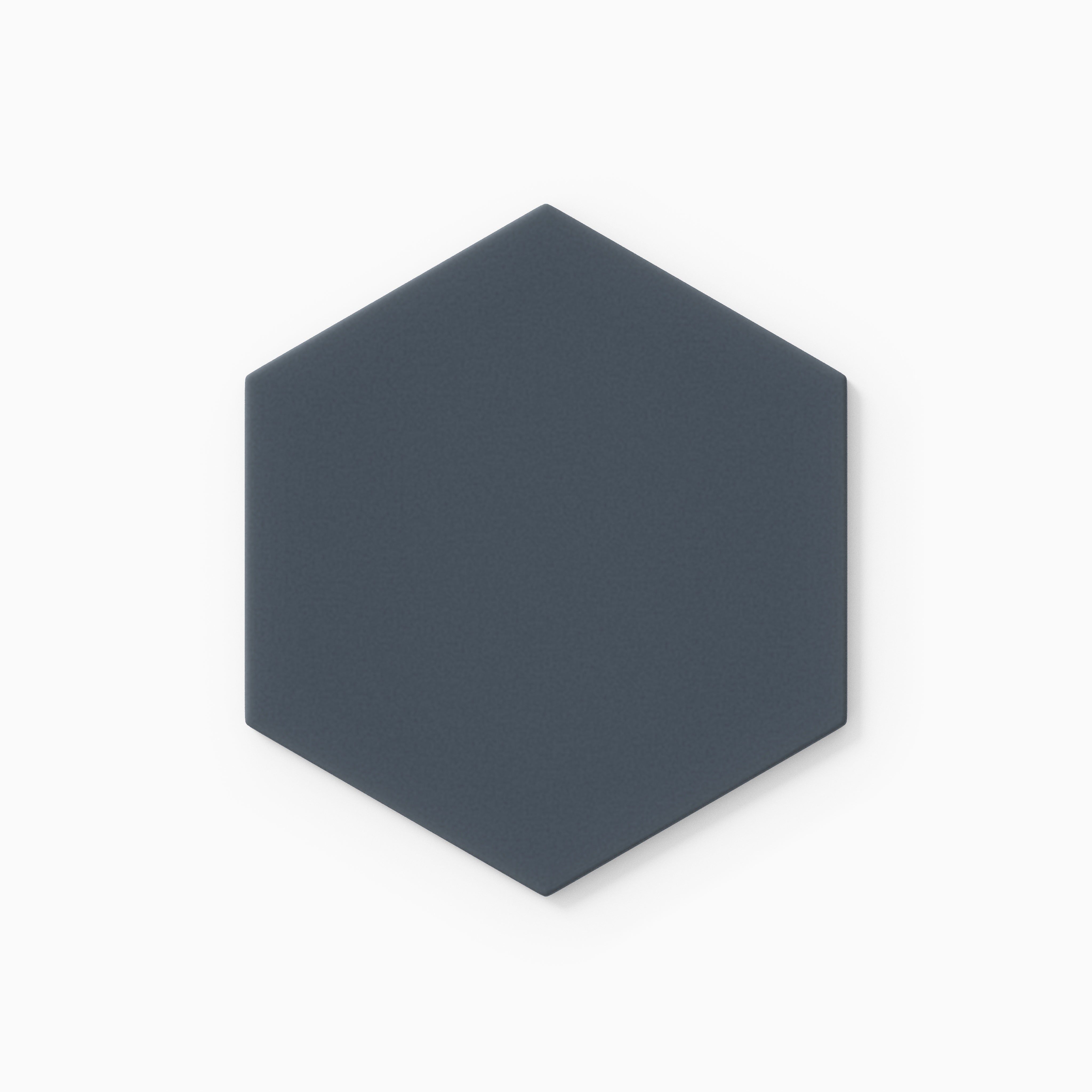 6" Hexagon Original Ceramic Tile in Slate Blue Matte