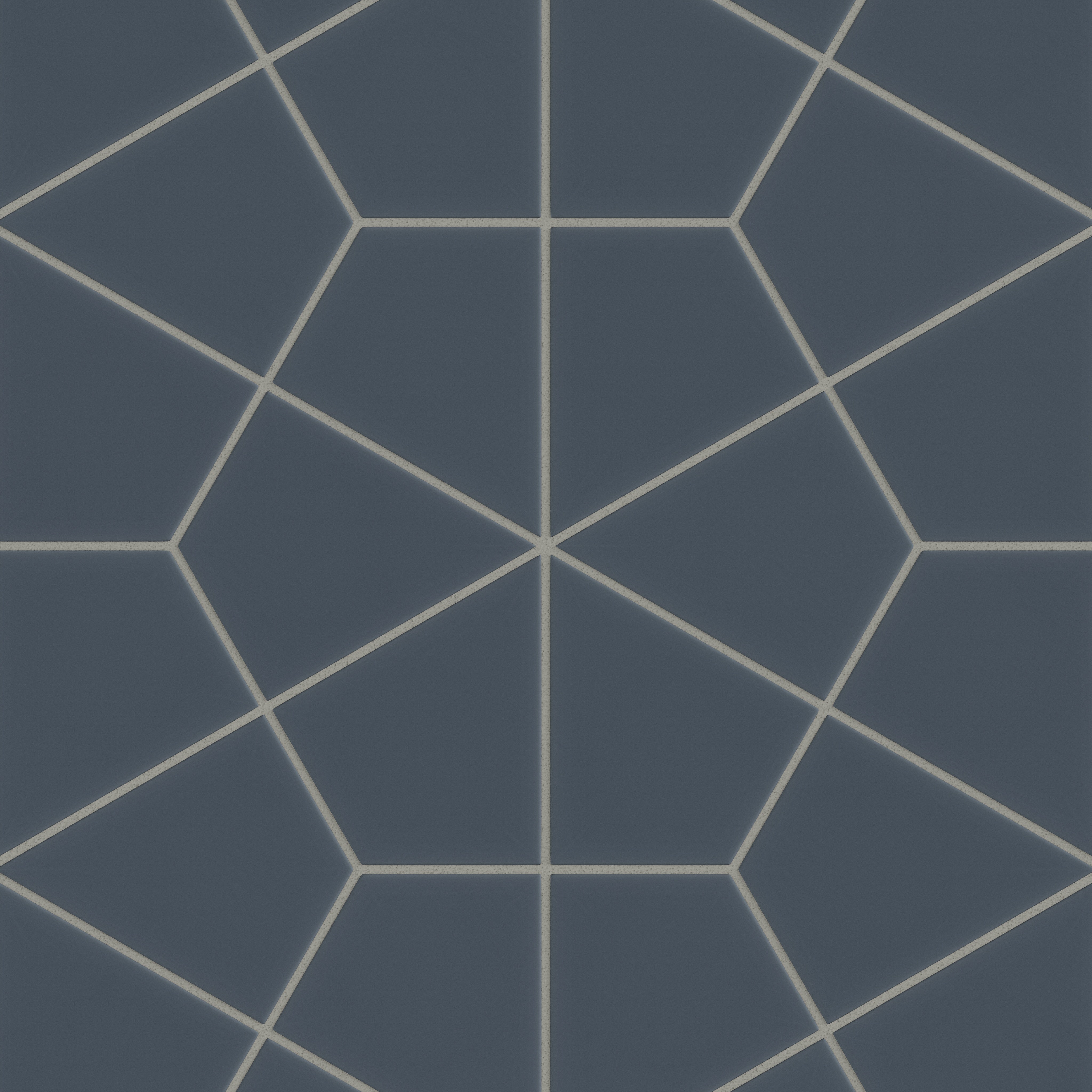 Hexite Original Ceramic Tile in Slate Blue Matte