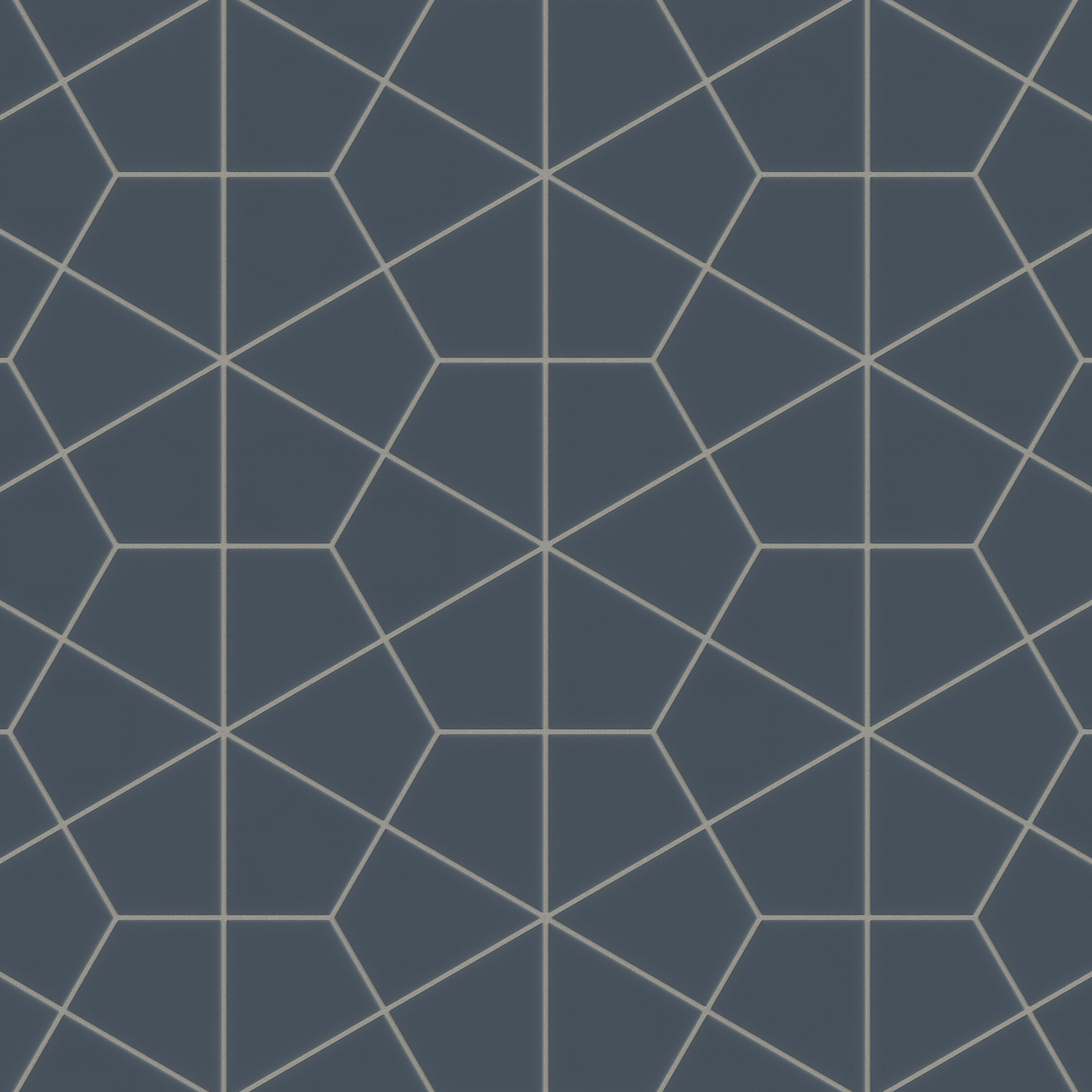 Hexite Original Ceramic Tile in Slate Blue Matte