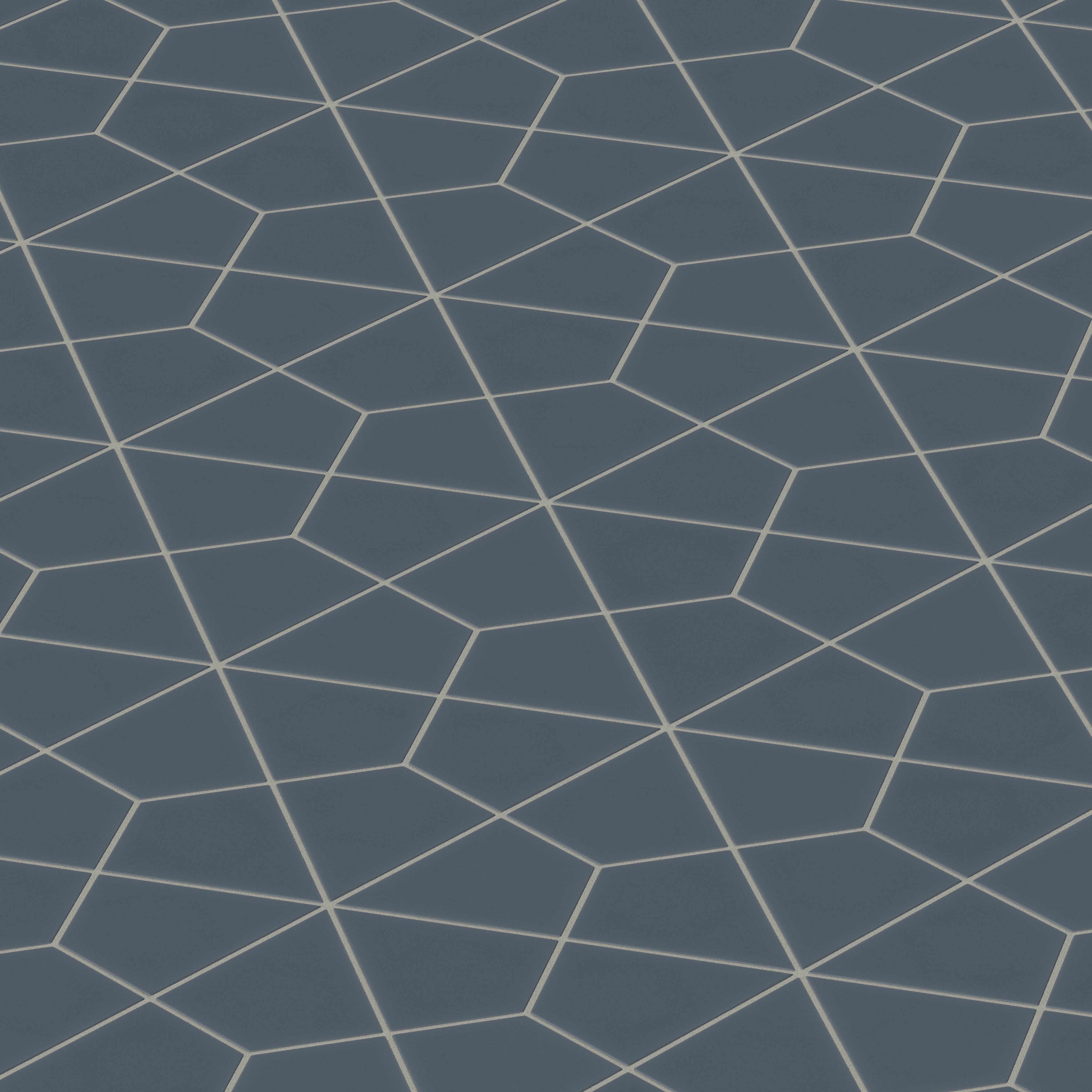 Hexite Original Ceramic Tile in Slate Blue Matte