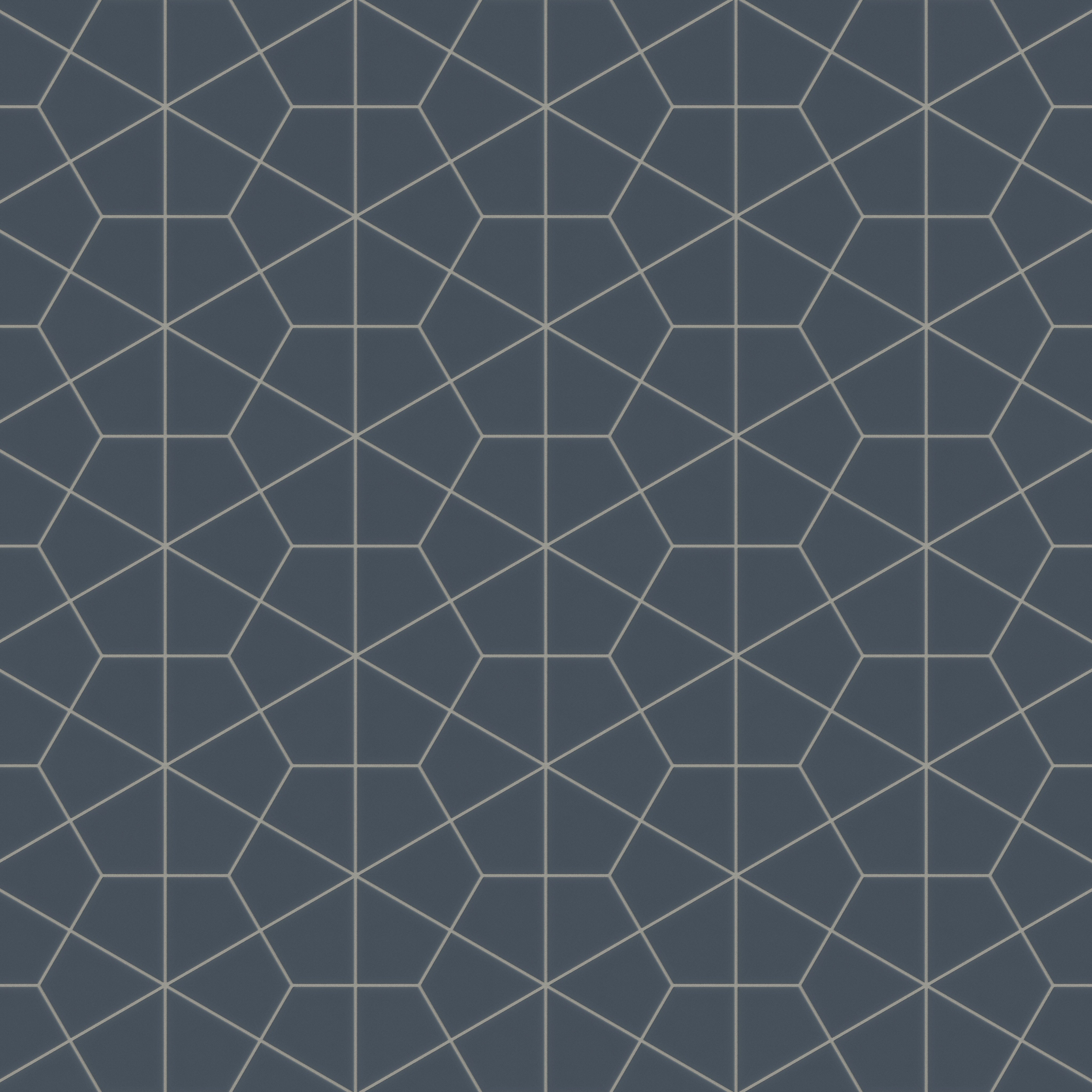 Hexite Original Ceramic Tile in Slate Blue Matte