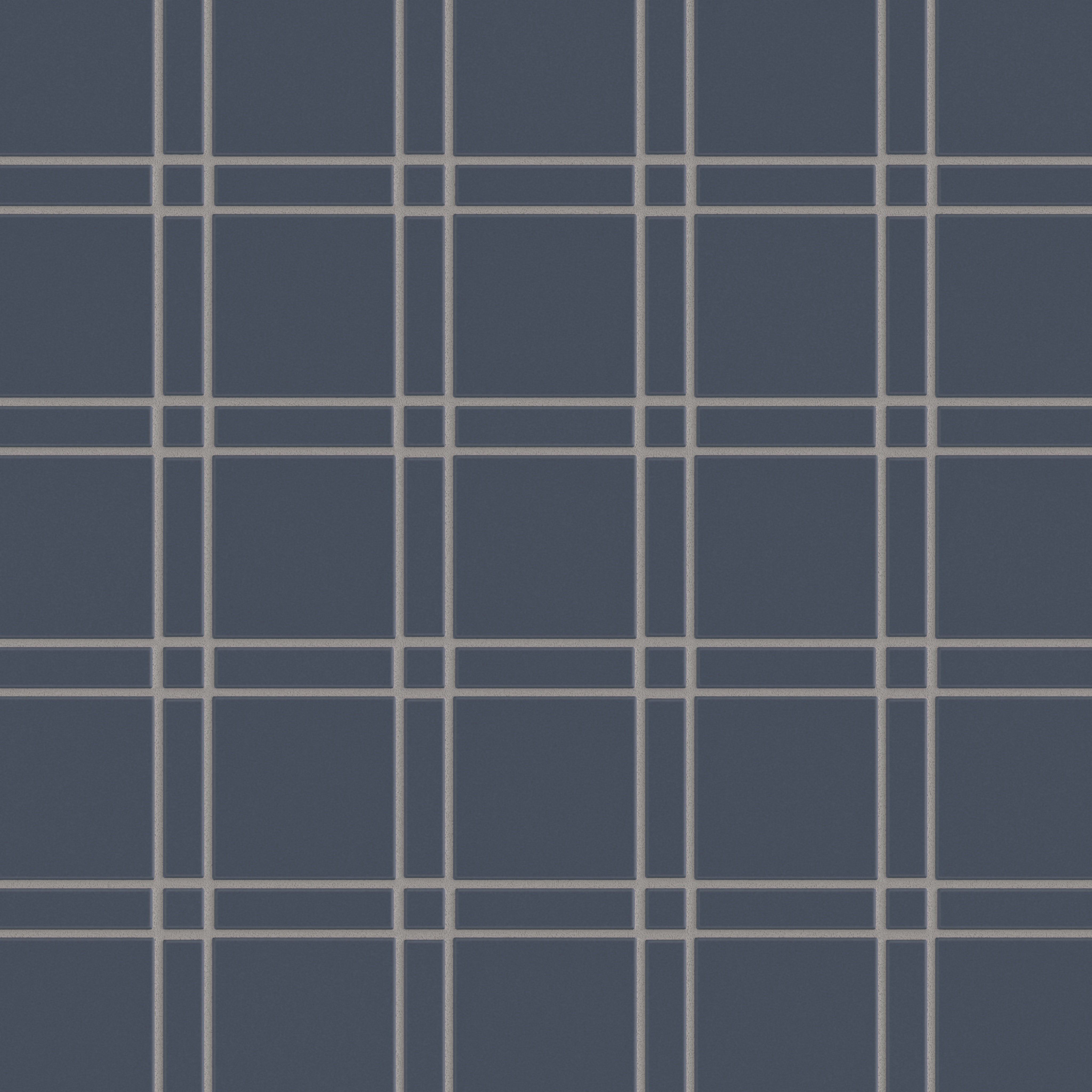 Lattice Sheeted Original Ceramic Tile in Slate Blue Matte