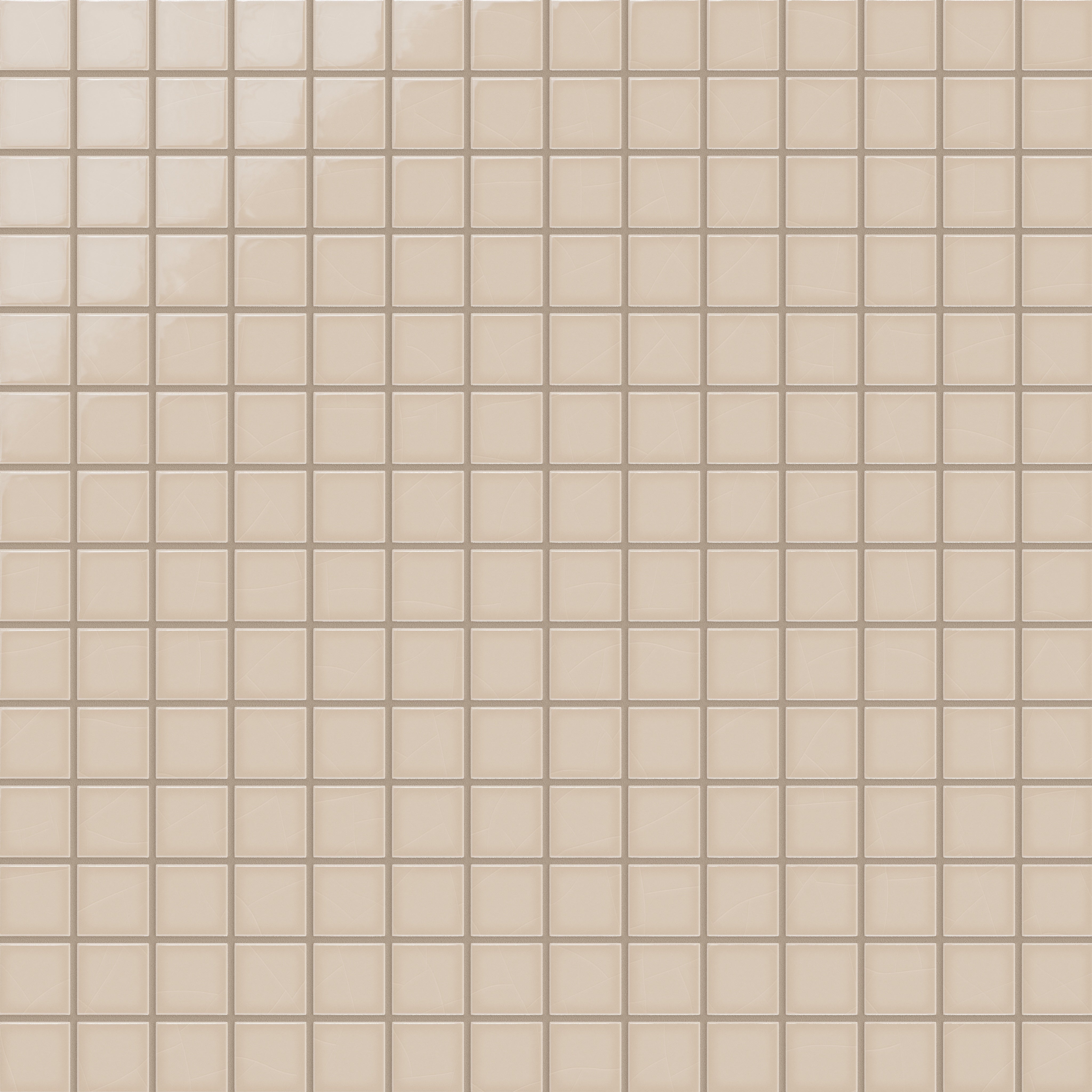 2x2 Straight Set Sheeted Original Ceramic Mosaic Tile in Sweet Pea Gloss