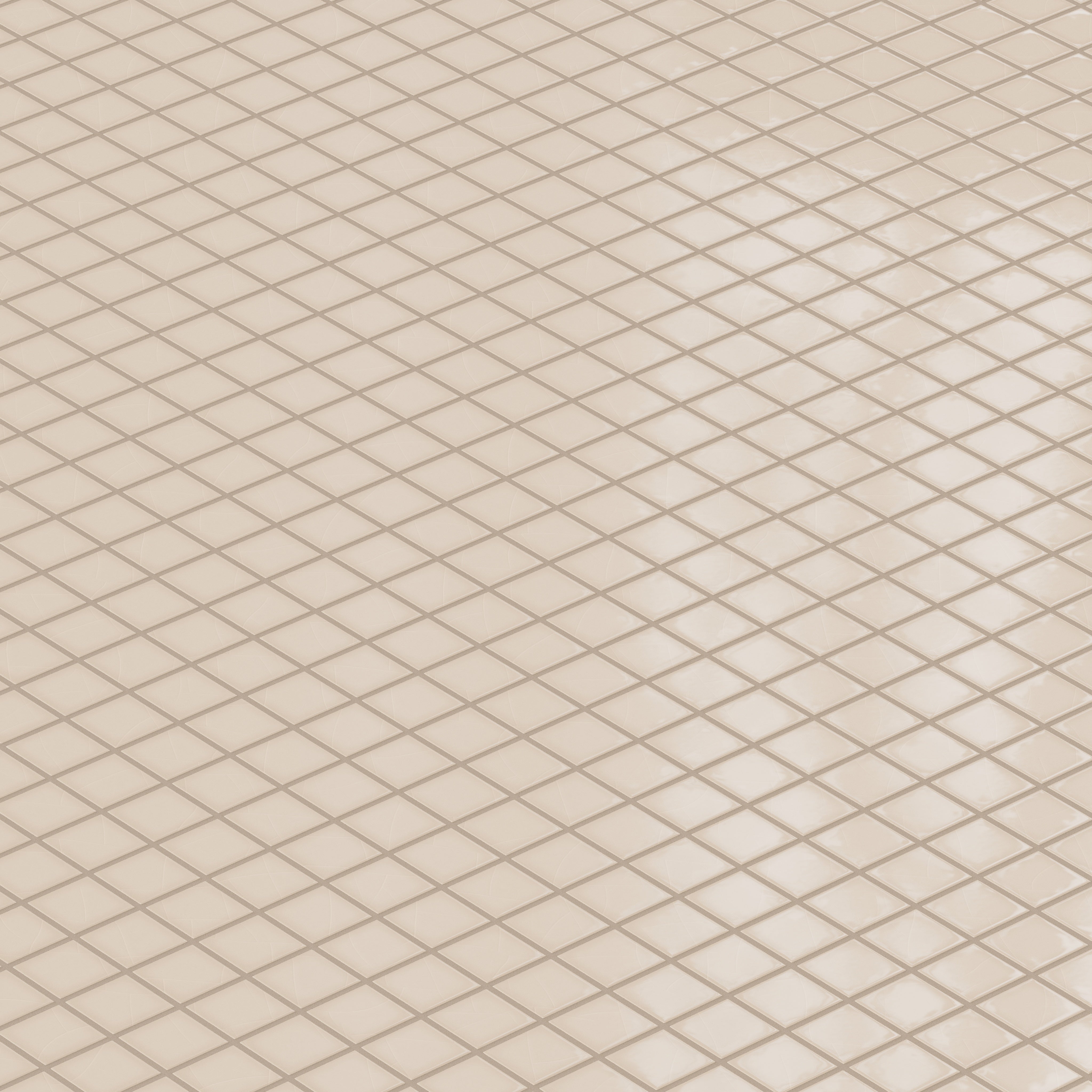 2x2 Straight Set Sheeted Original Ceramic Mosaic Tile in Sweet Pea Gloss