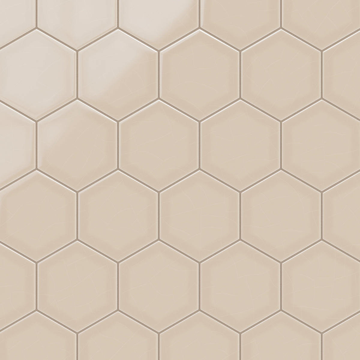 8" Hexagon Original Ceramic Tile in Sweet Pea Gloss