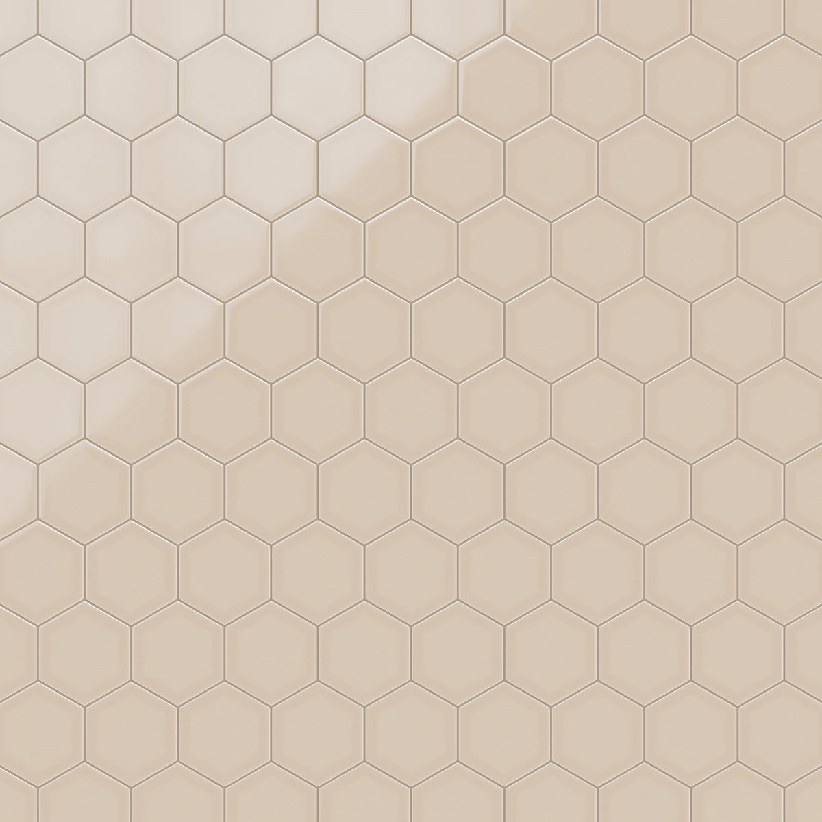 8" Hexagon Original Ceramic Tile in Sweet Pea Gloss