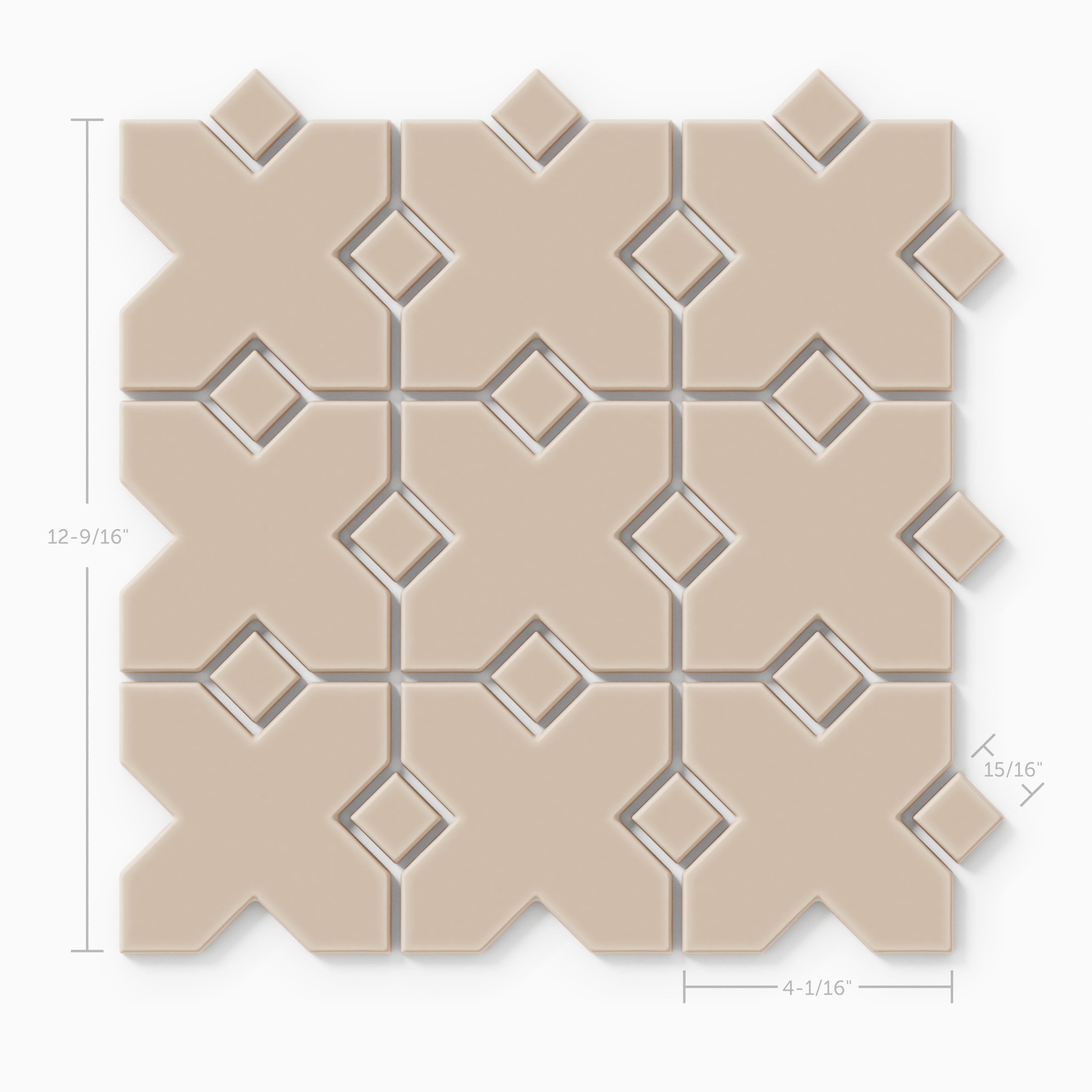 Hacienda Sheeted Original Ceramic Tile in Sweet Pea Matte