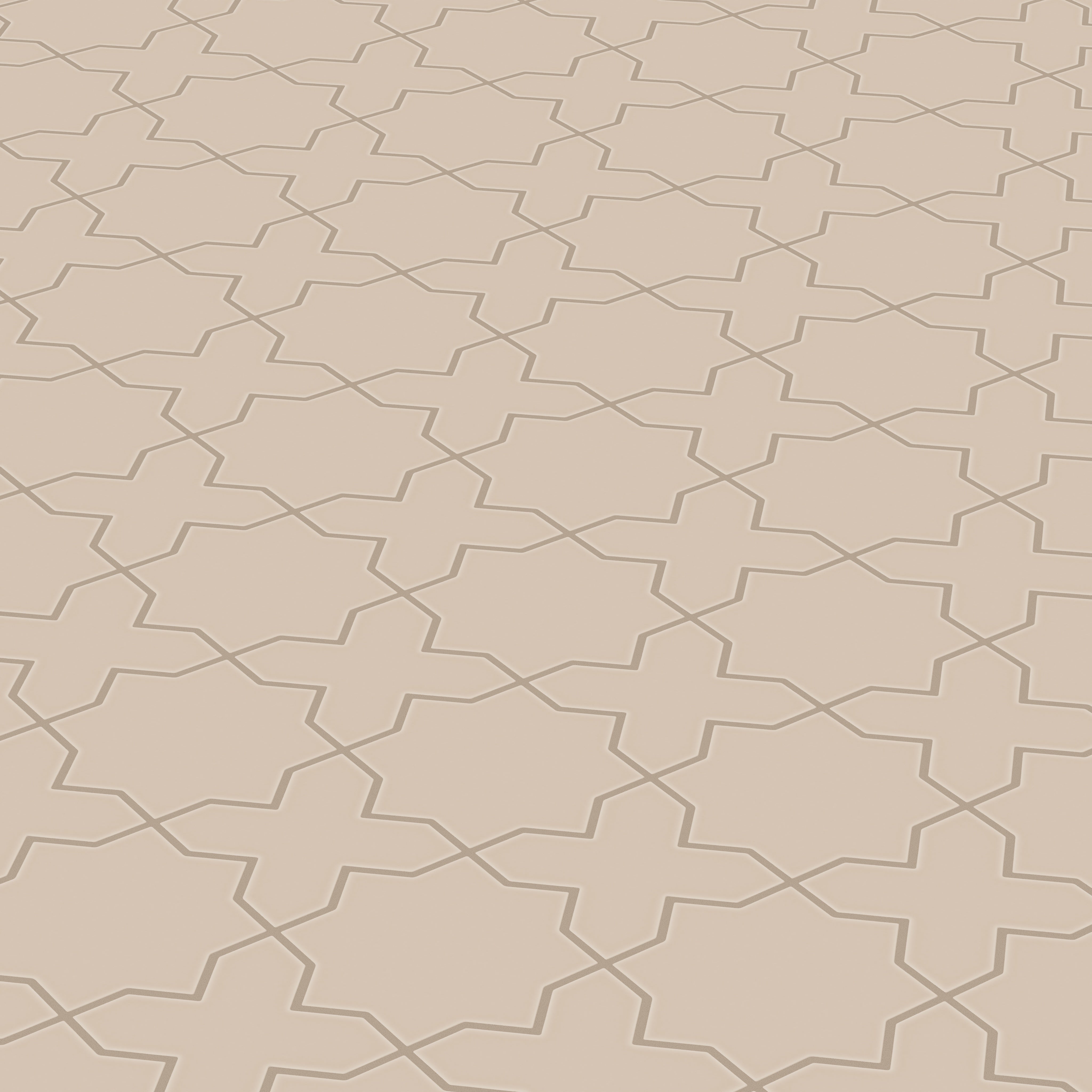 Star & Cross Original Ceramic Tile in Sweet Pea Matte
