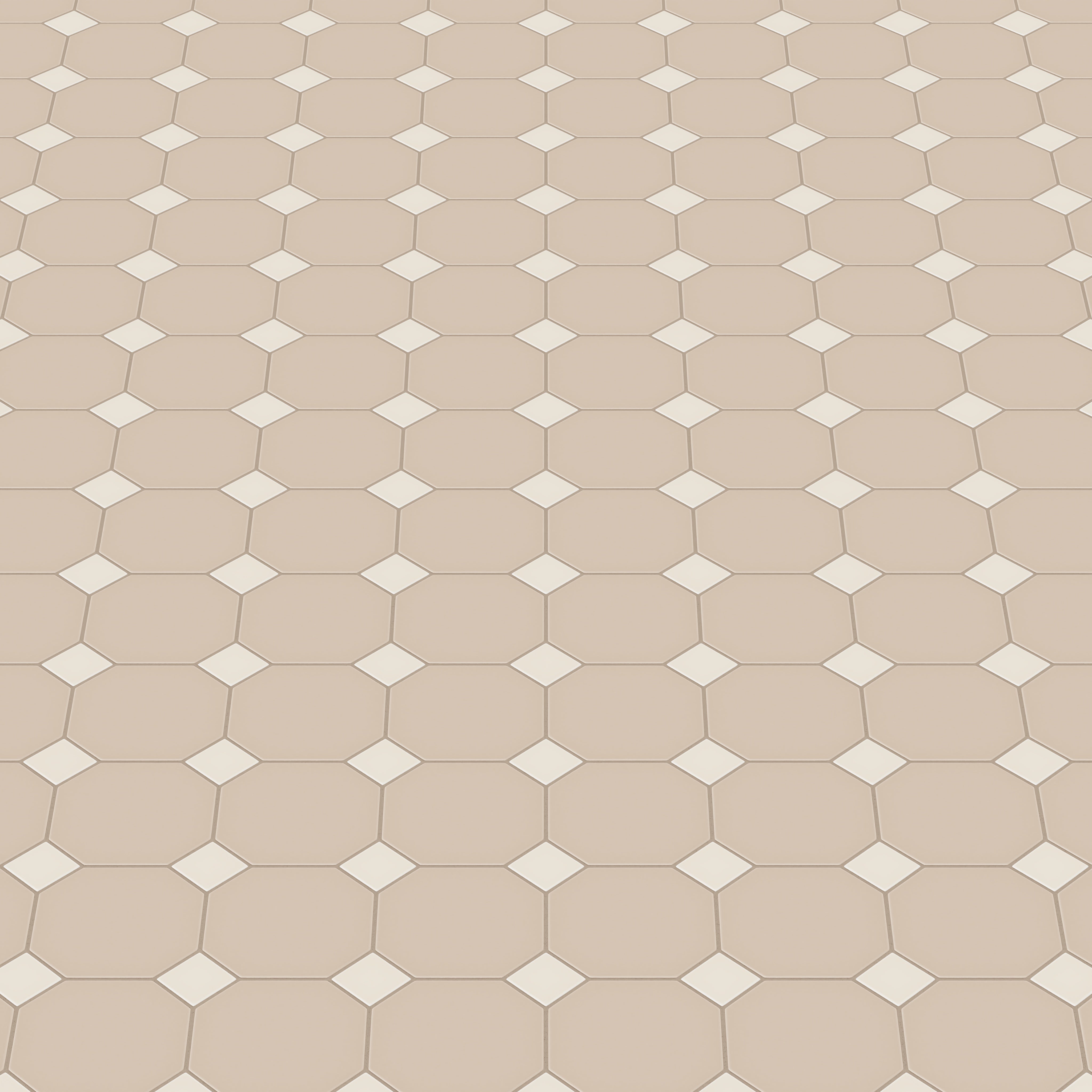 Gramercy Original Ceramic Tile in Sweet Pea Matte & Sand Dune Matte