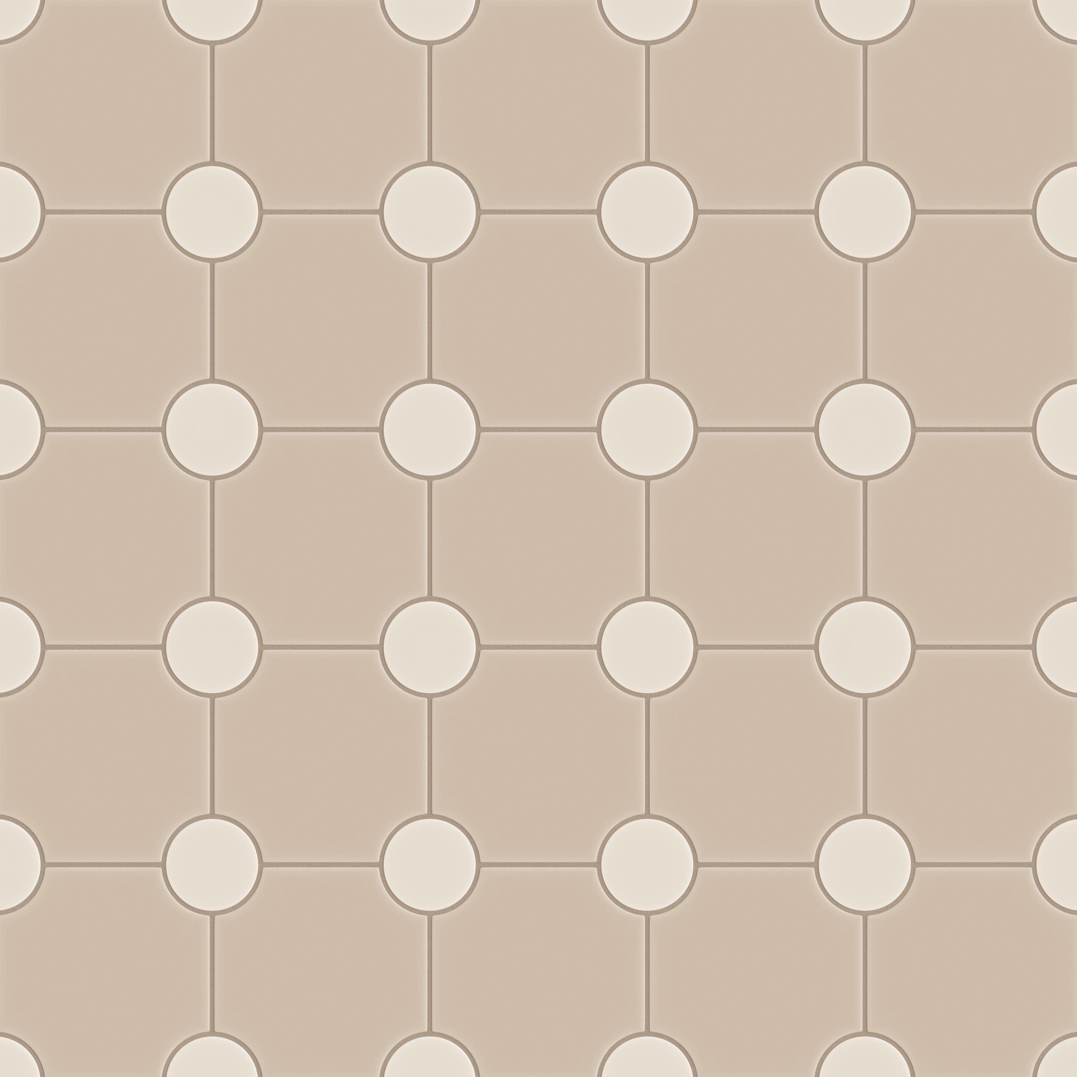 Portico Original Ceramic Tile in Sweet Pea Matte & Sand Dune Matte