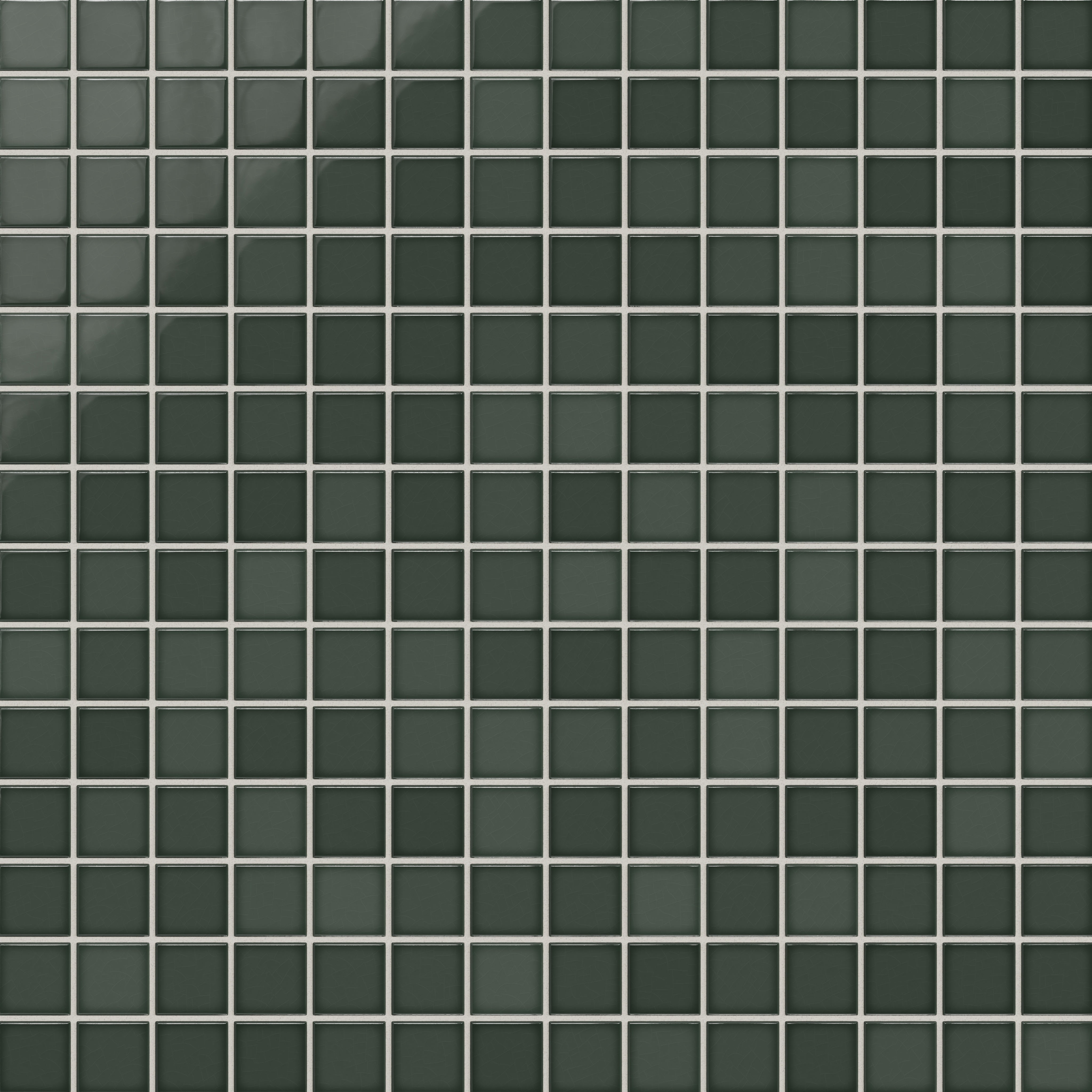 2x2 Straight Set Sheeted Original Ceramic Mosaic Tile in Tempest Gloss