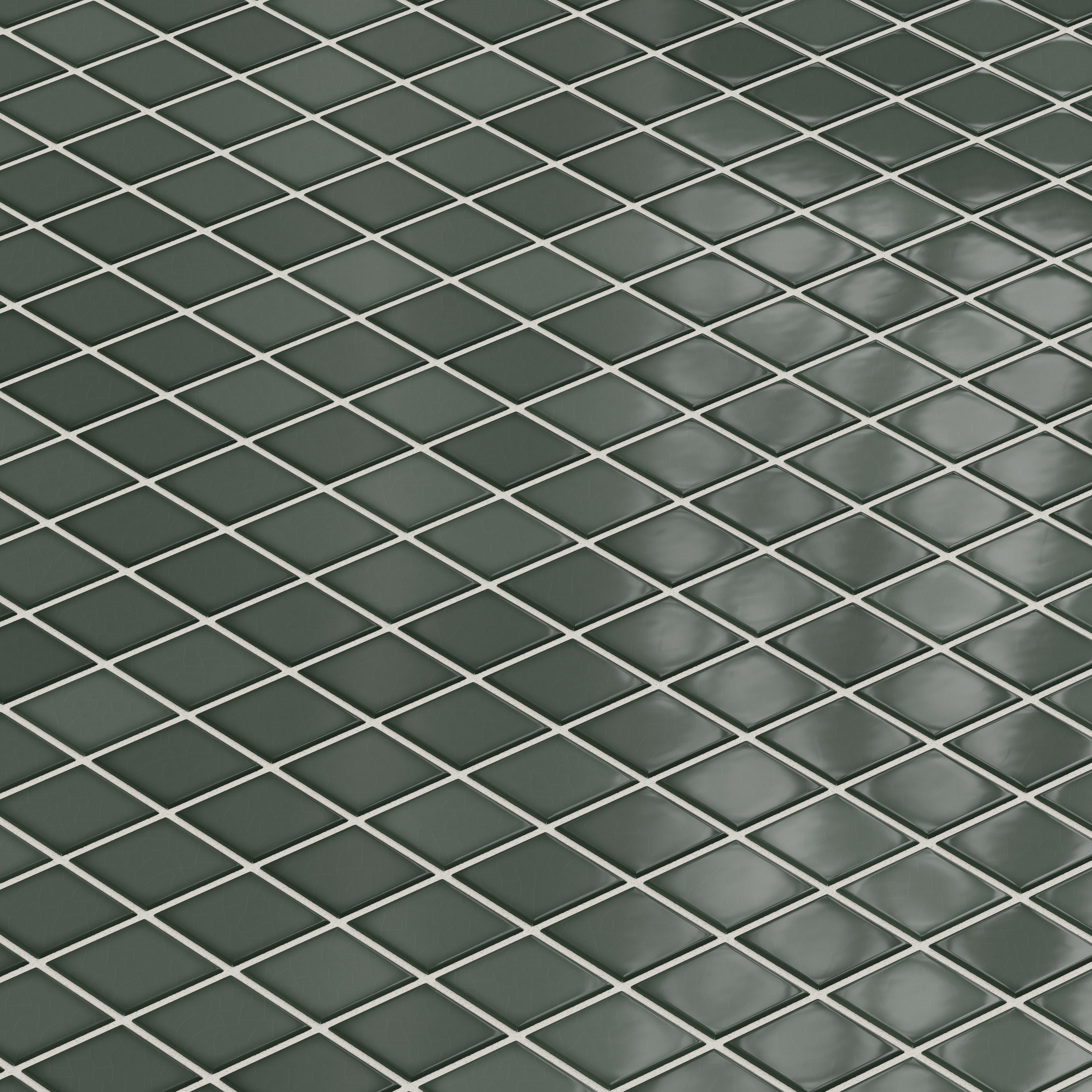 2x2 Straight Set Sheeted Original Ceramic Mosaic Tile in Tempest Gloss