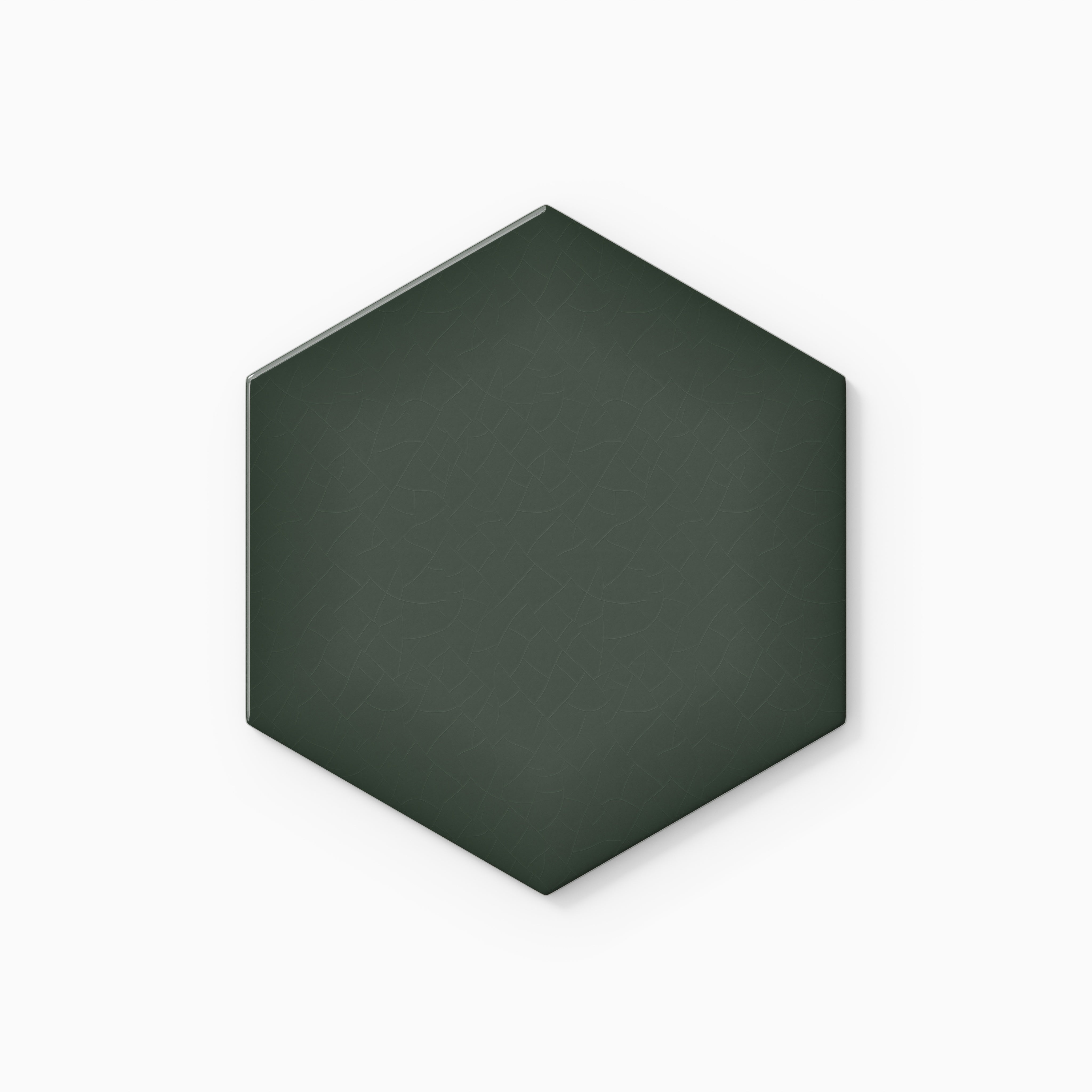6" Hexagon Original Ceramic Tile in Tempest Gloss
