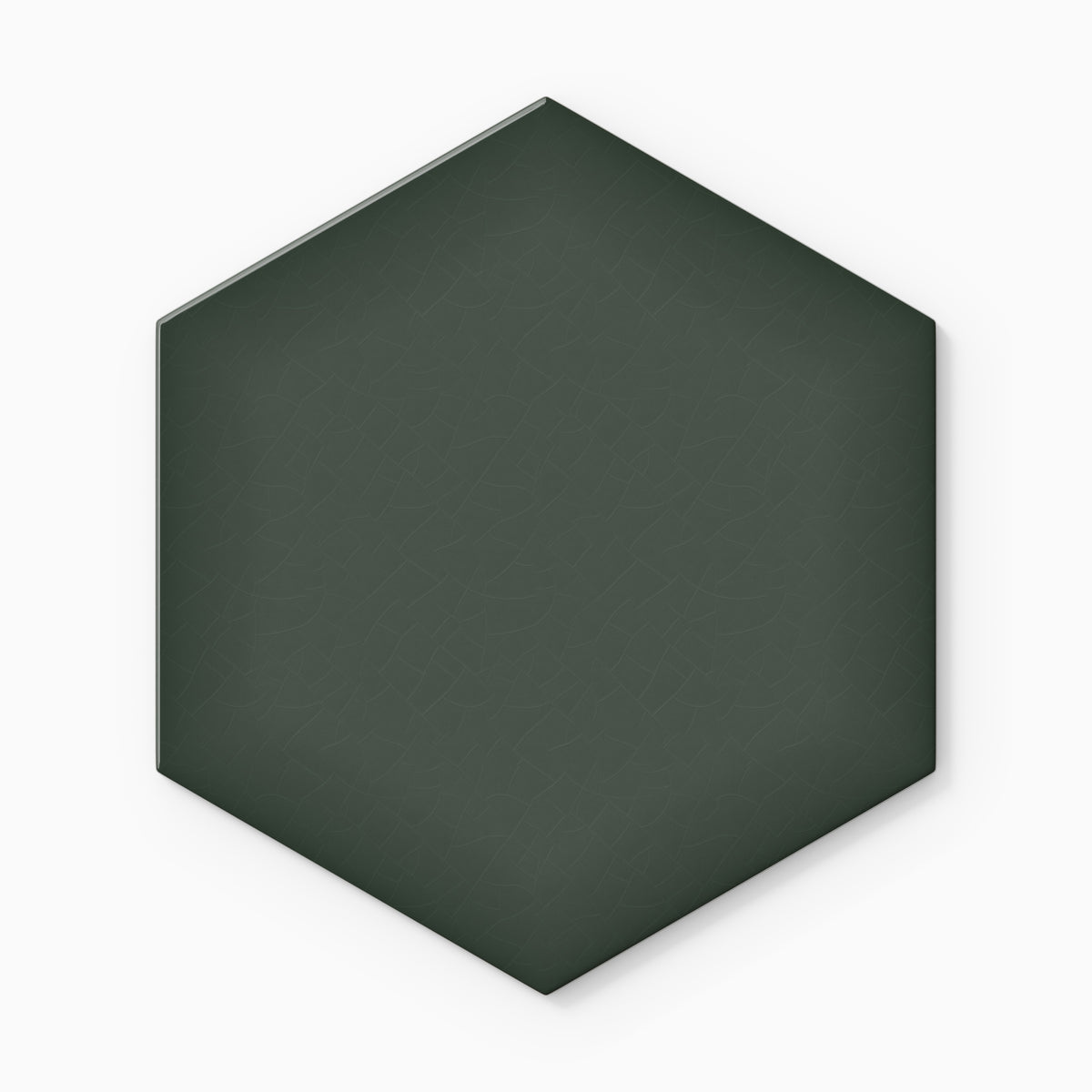 8" Hexagon Original Ceramic Tile in Tempest Gloss