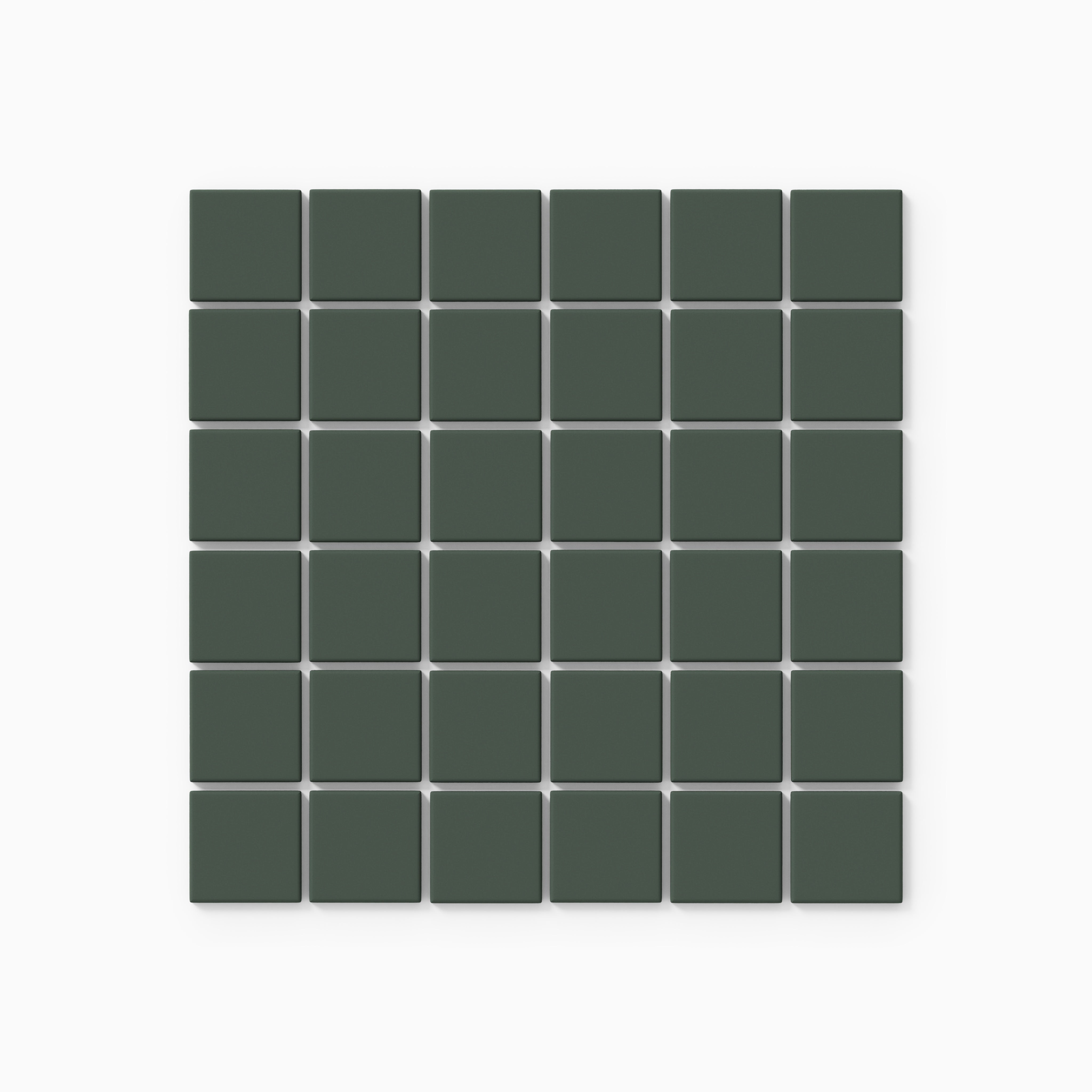 2x2 Straight Set Sheeted Original Ceramic Mosaic Tile in Tempest Matte