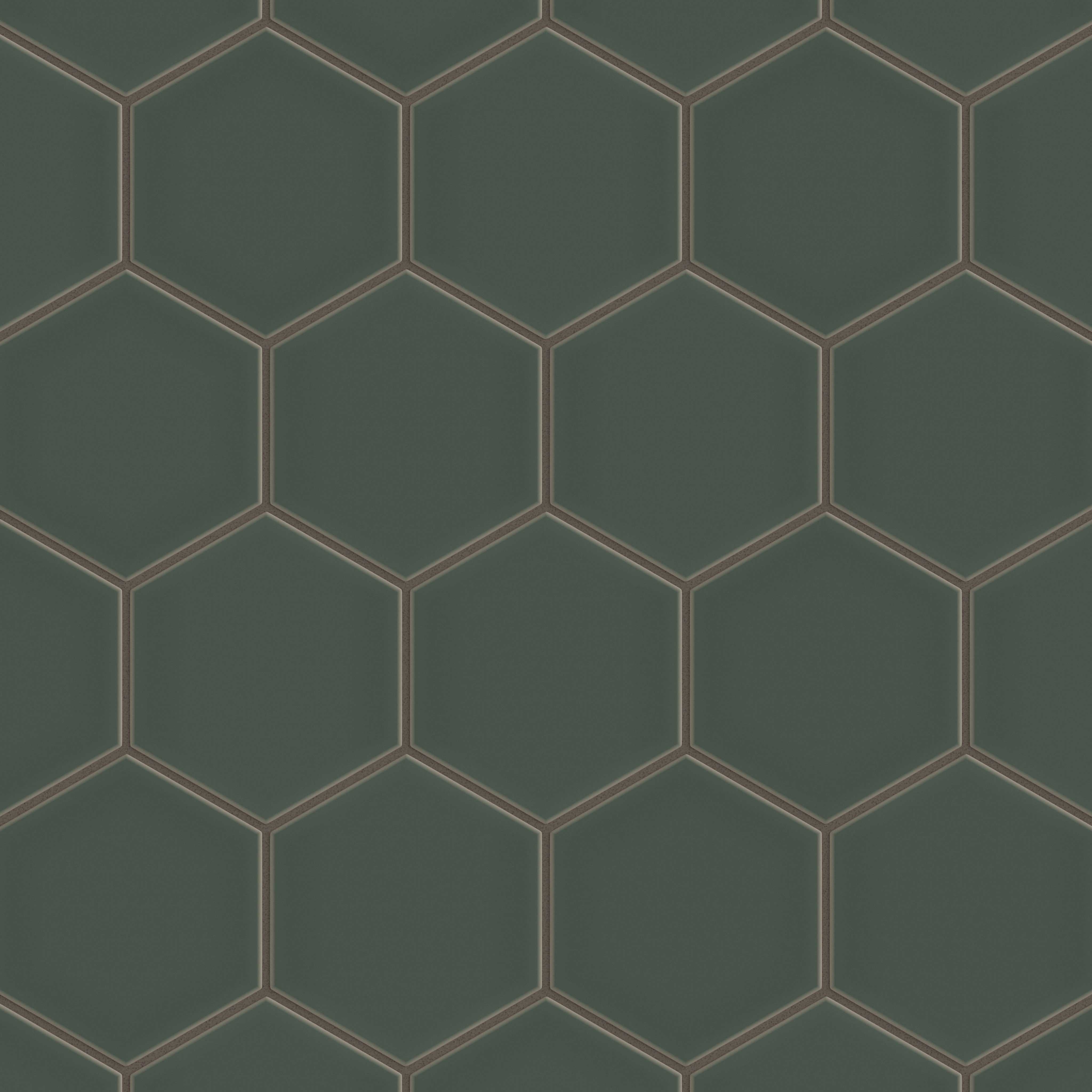 6" Hexagon Original Ceramic Tile in Tempest Matte