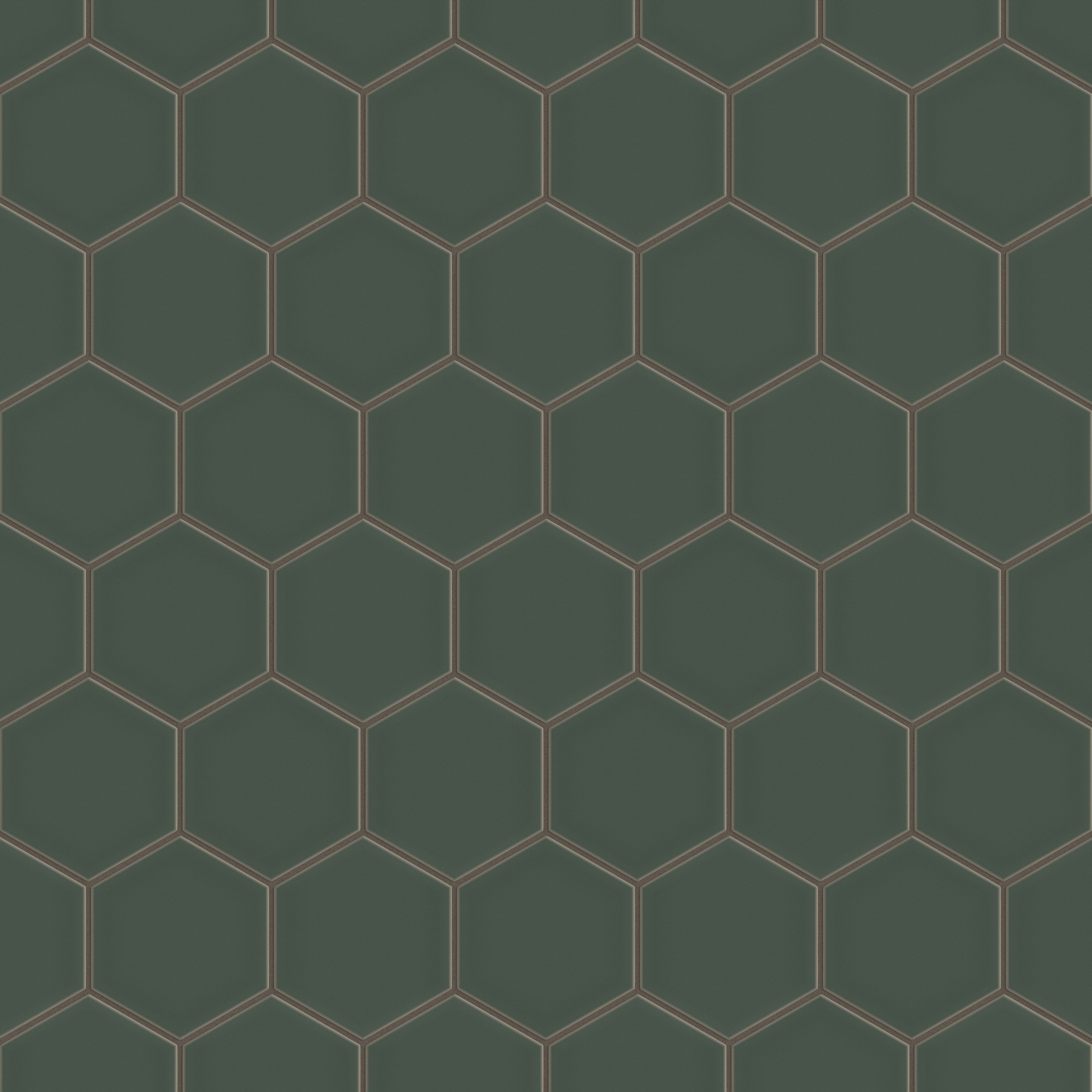 6" Hexagon Original Ceramic Tile in Tempest Matte