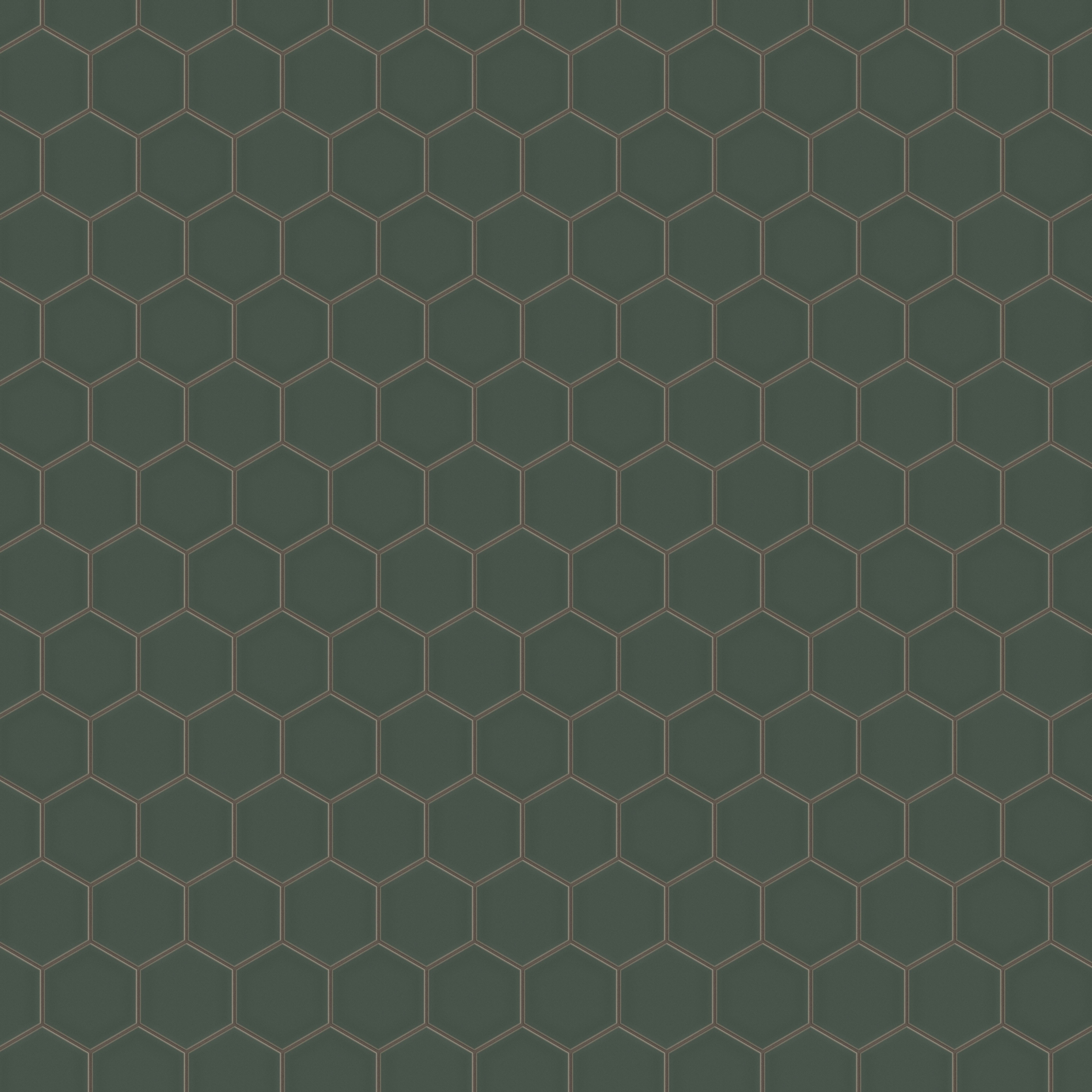 6" Hexagon Original Ceramic Tile in Tempest Matte
