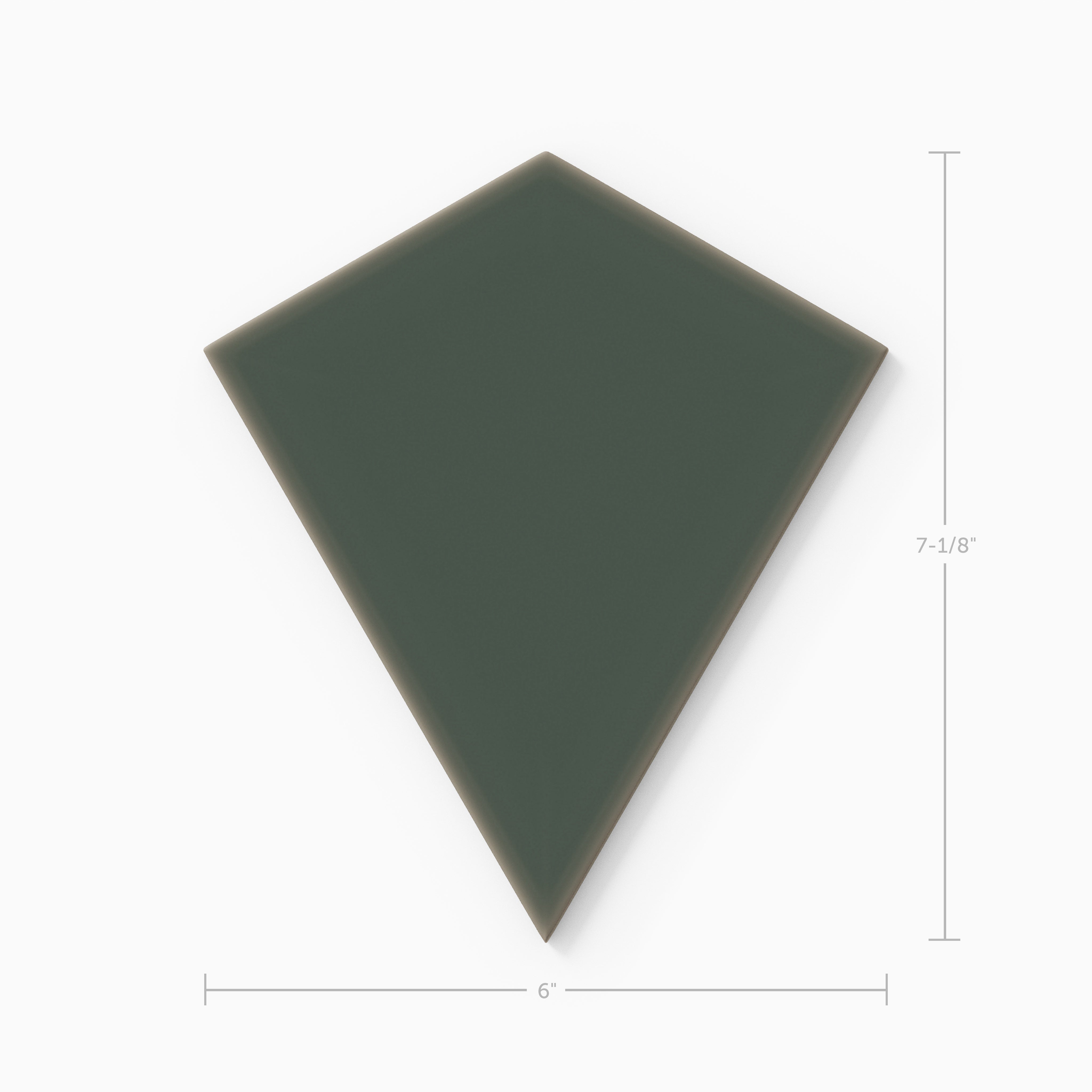 Hexite Original Ceramic Tile in Tempest Matte