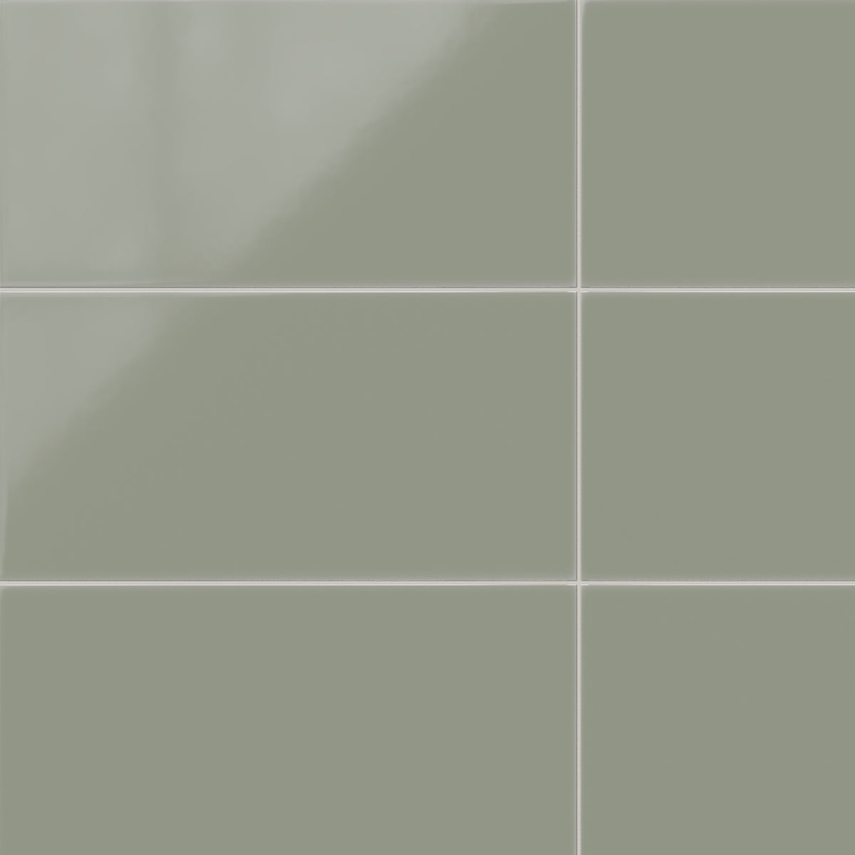 12x24 Natural Press Ceramic Tile in Terre Verte Gloss