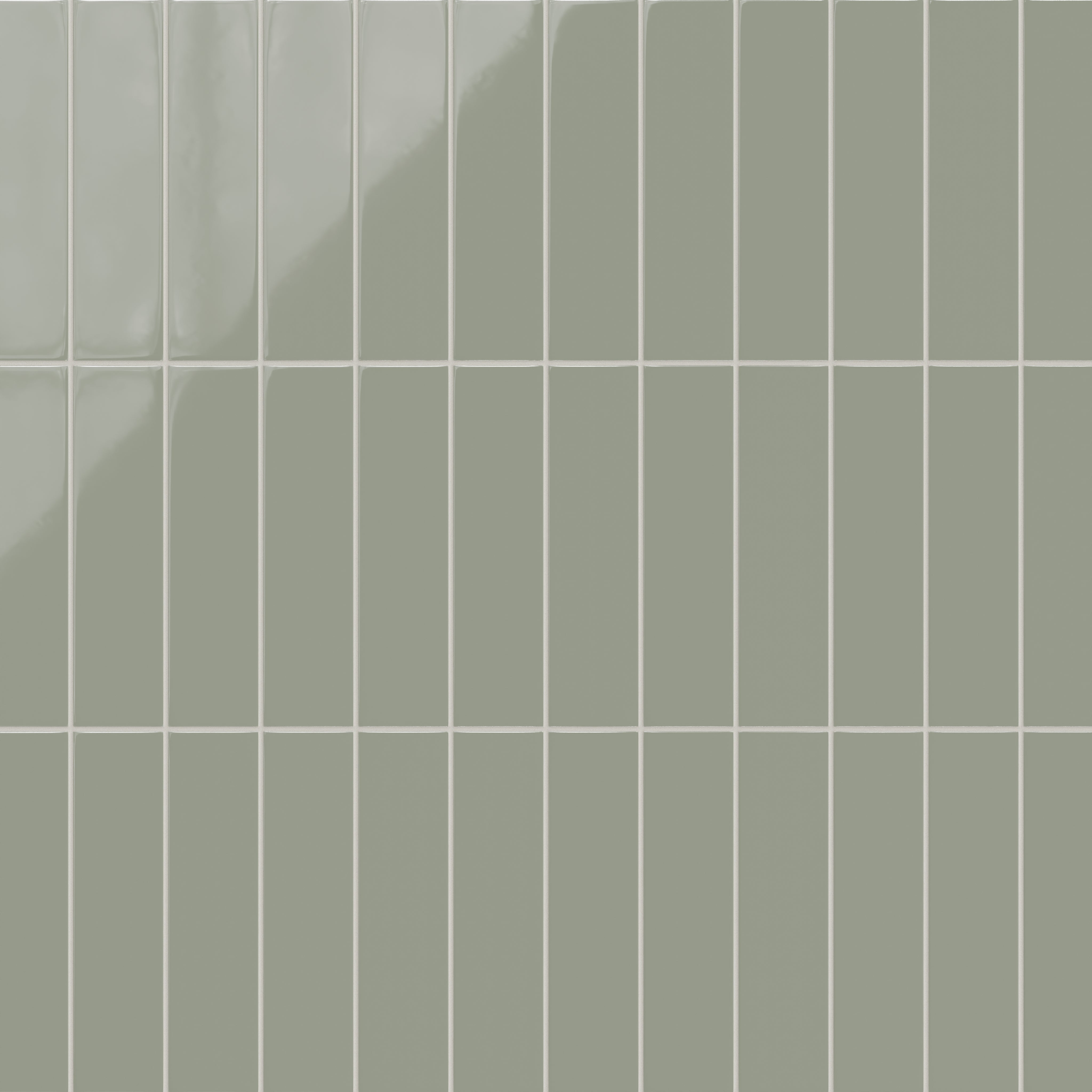 3x12 Natural Press Ceramic Tile in Terre Verte Gloss