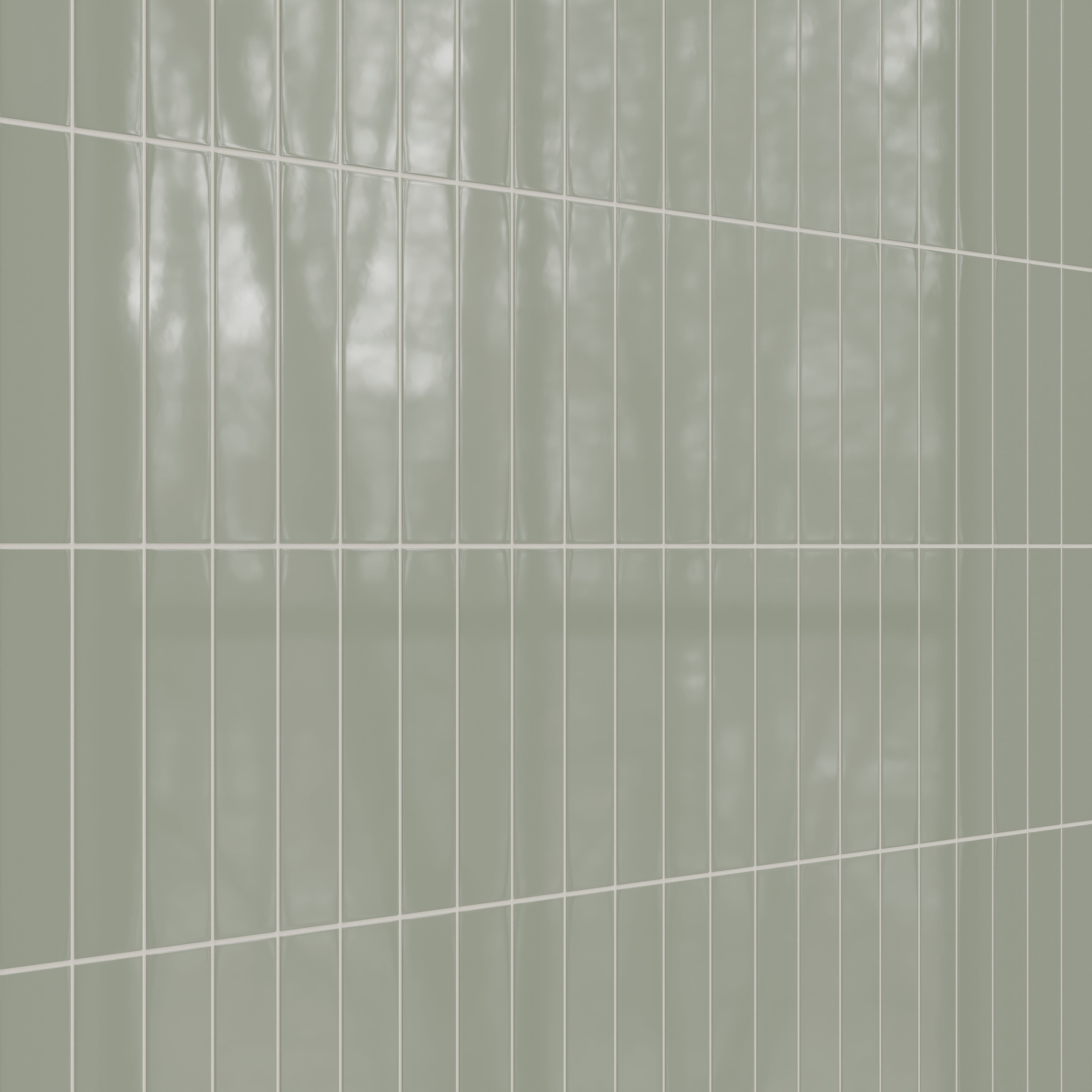 3x12 Natural Press Ceramic Tile in Terre Verte Gloss