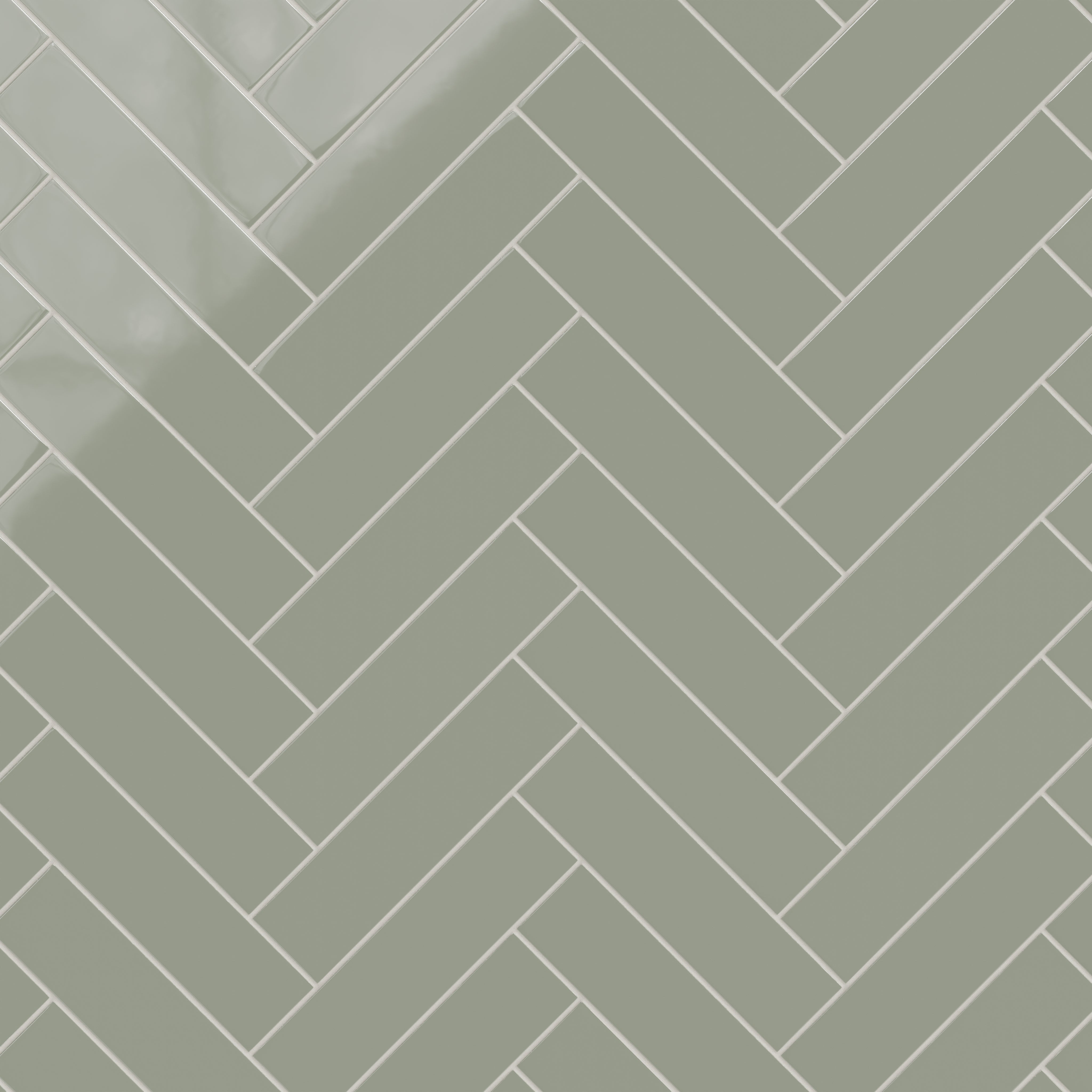 3x12 Natural Press Ceramic Tile in Terre Verte Gloss
