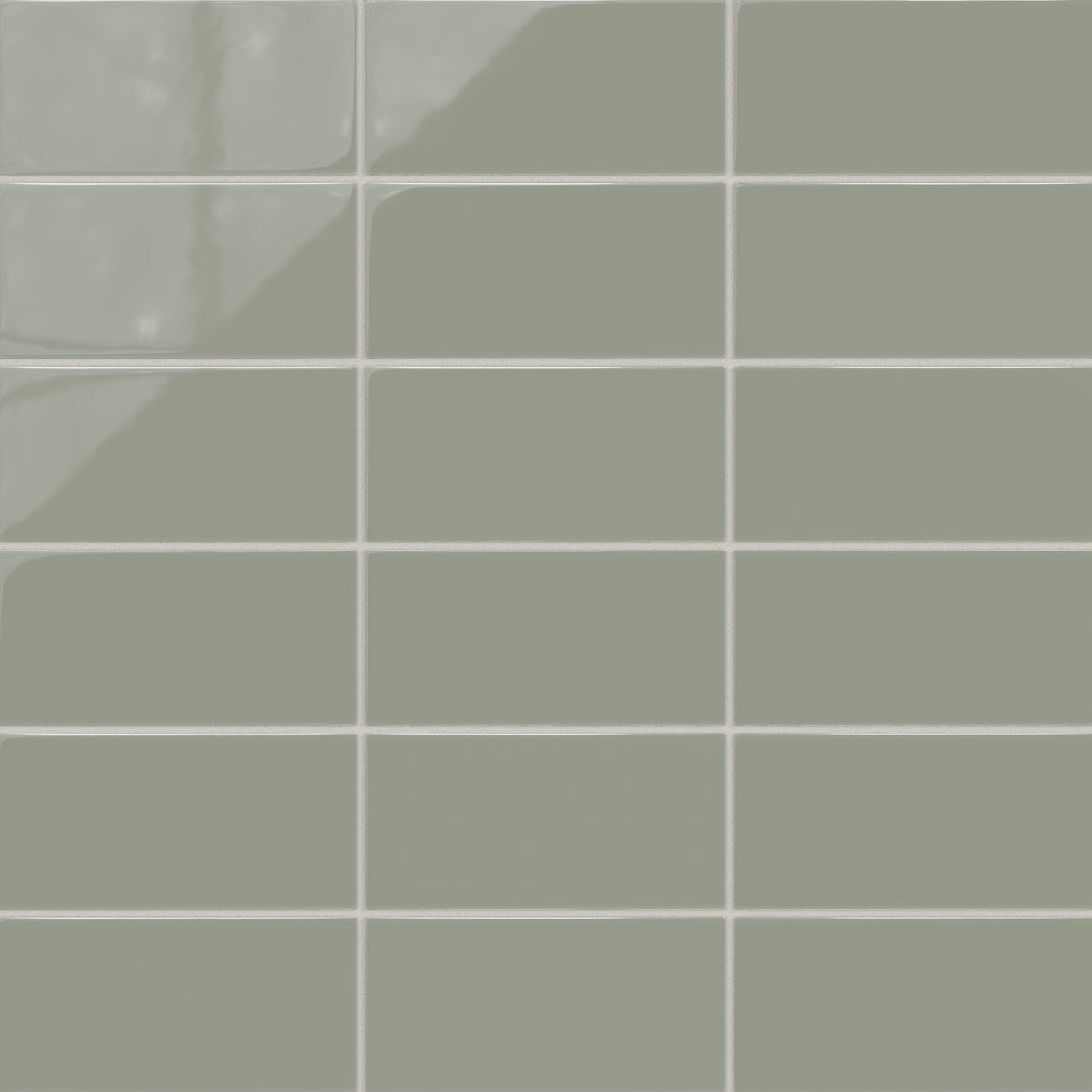 4x8 Natural Press Ceramic Tile in Terre Verte Gloss