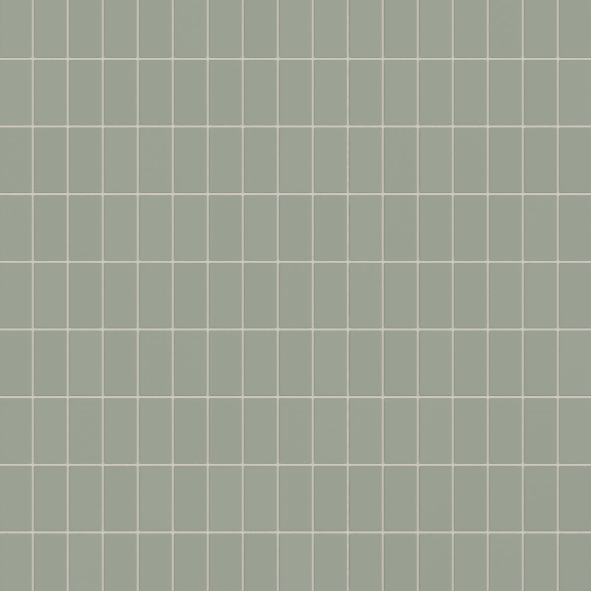 2x4 Straight Set Sheeted Natural Press Ceramic Mosaic Tile in Terre Verte Matte