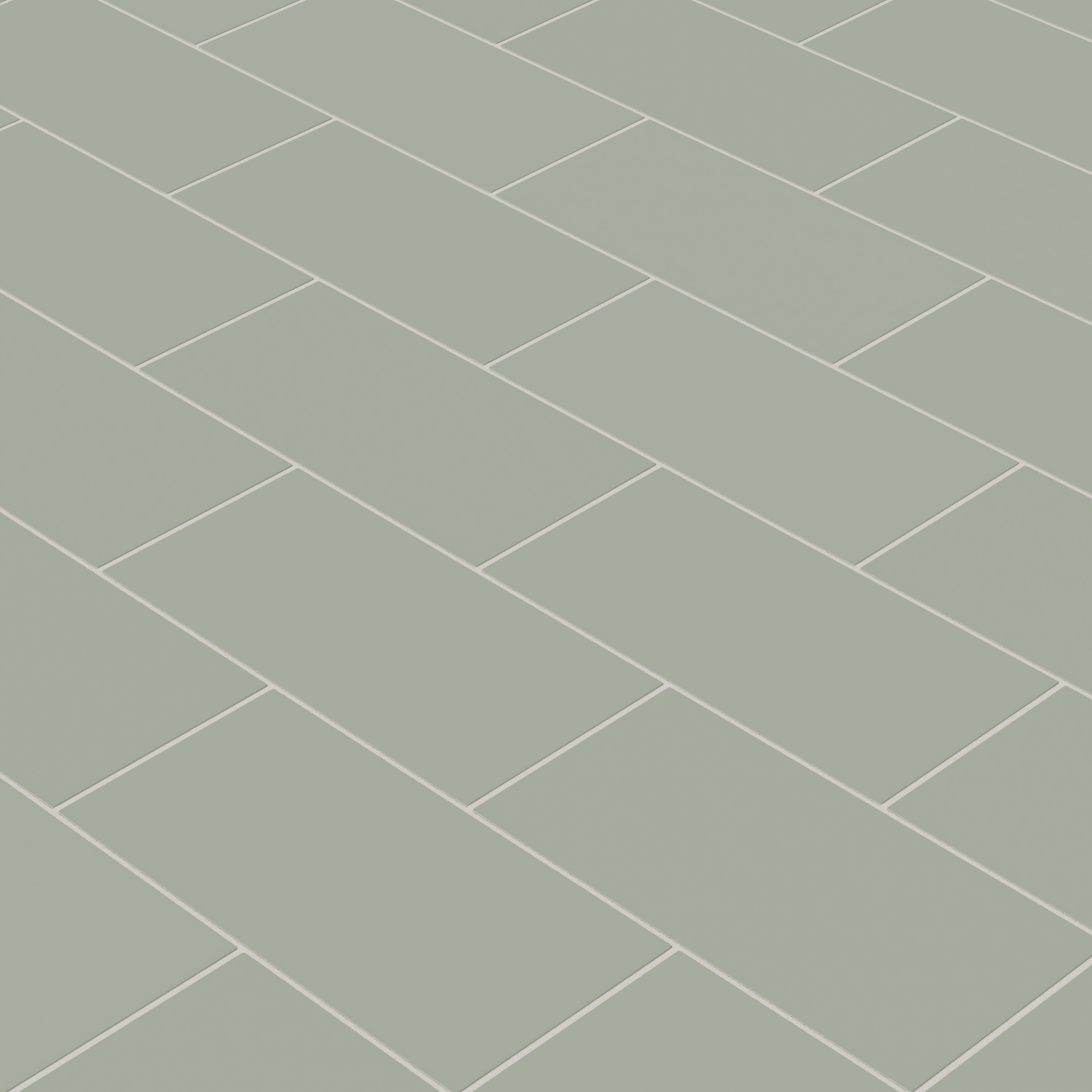 6x12 Natural Press Ceramic Tile in Terre Verte Matte