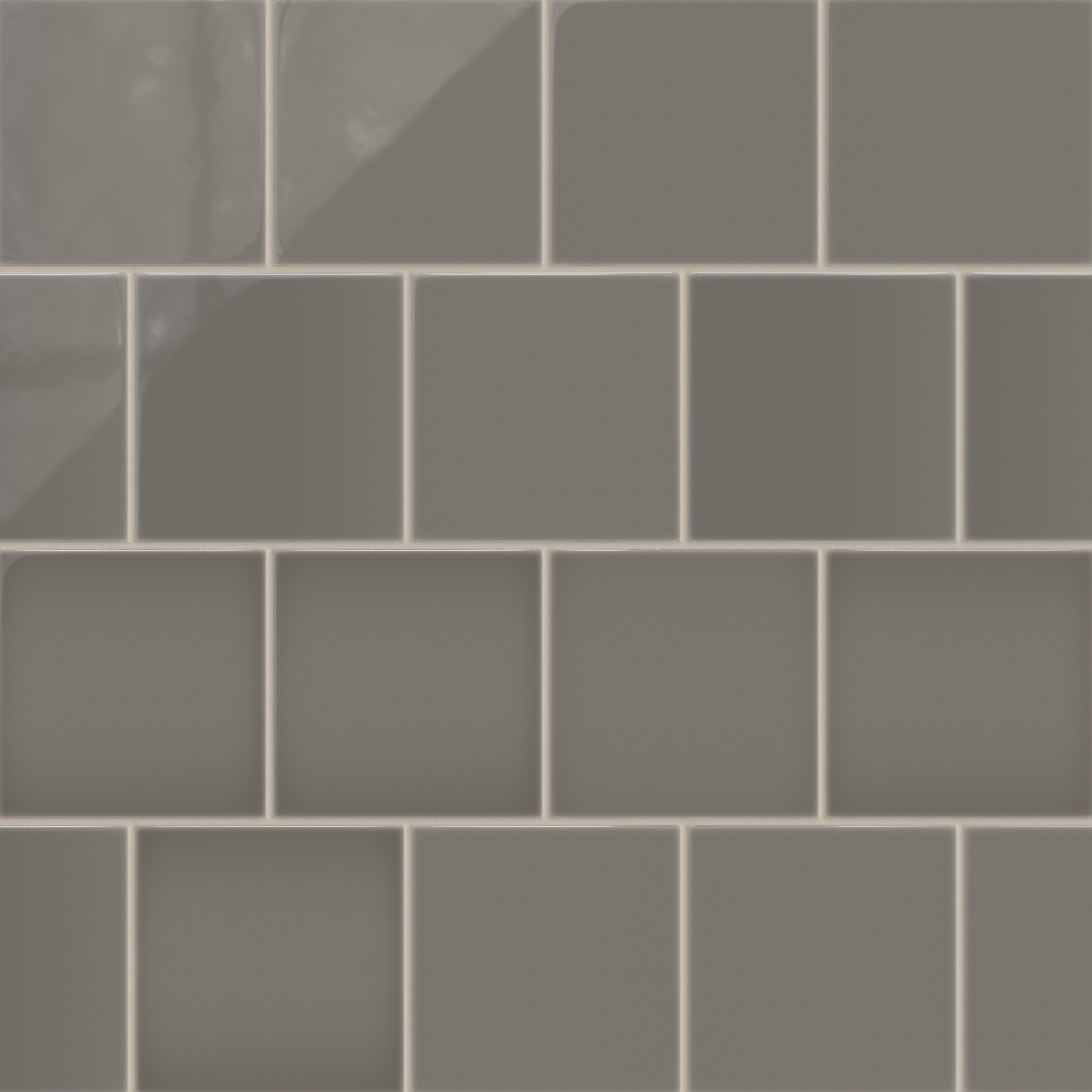6x6 Natural Press Ceramic Tile in Timberline Gloss