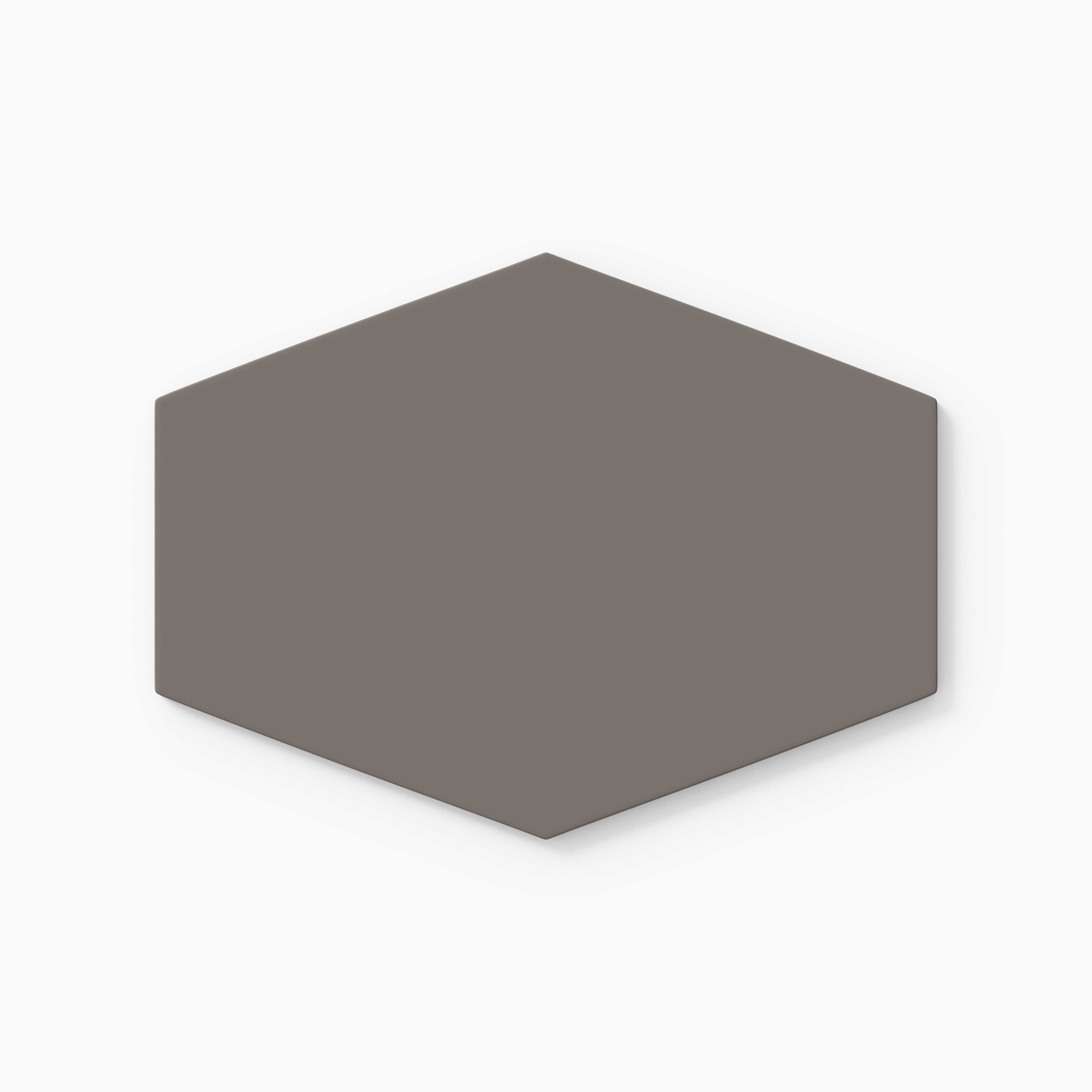 Elongated Hexagon Natural Press Ceramic Tile in Timberline Matte