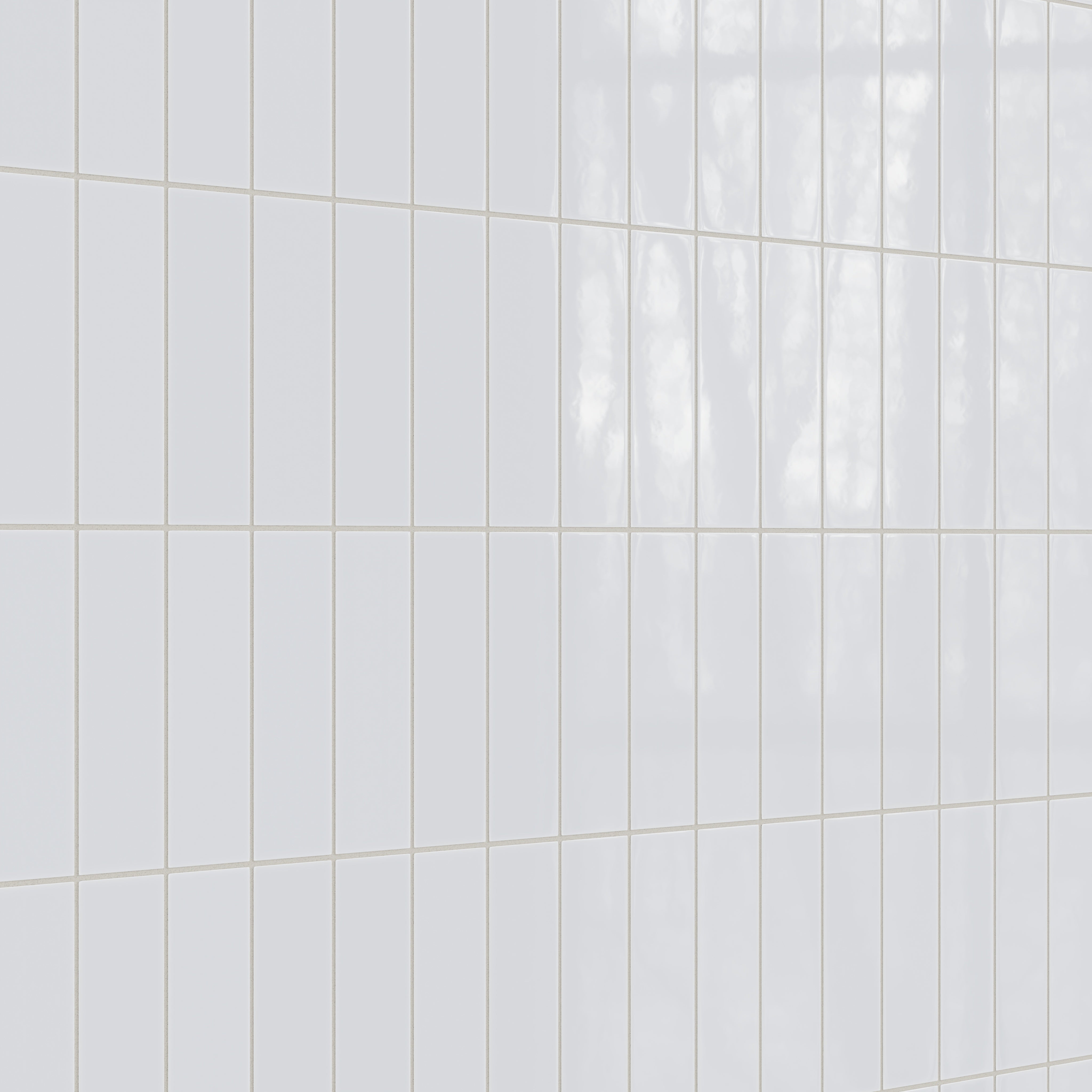 3x9 Natural Press Ceramic Tile in Tin Oxide Gloss
