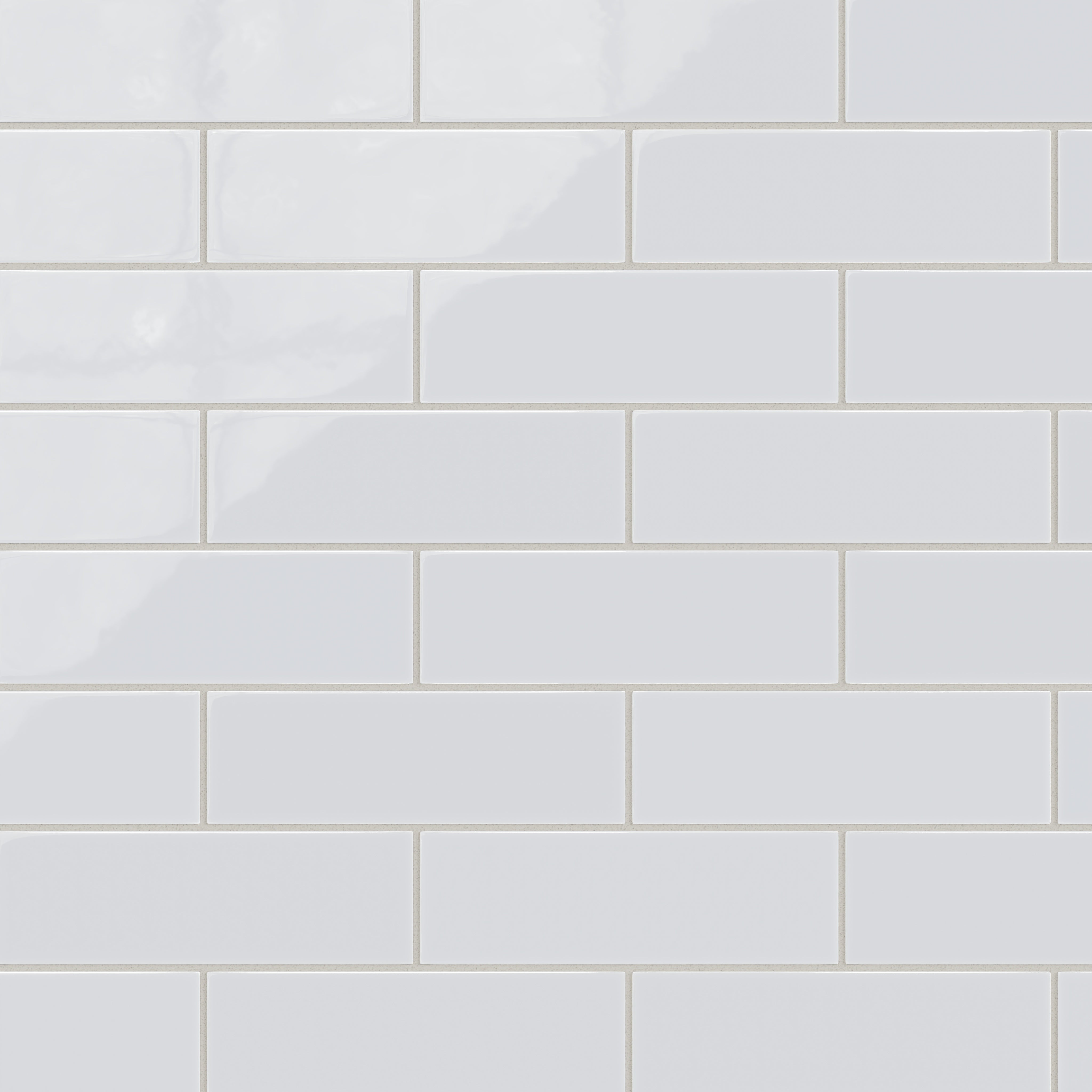 3x9 Natural Press Ceramic Tile in Tin Oxide Gloss