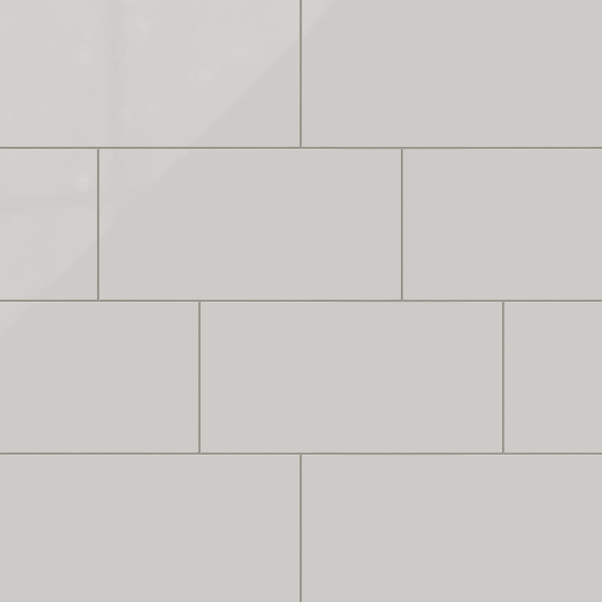 12x24 Natural Press Ceramic Tile in Titanium Grey Gloss