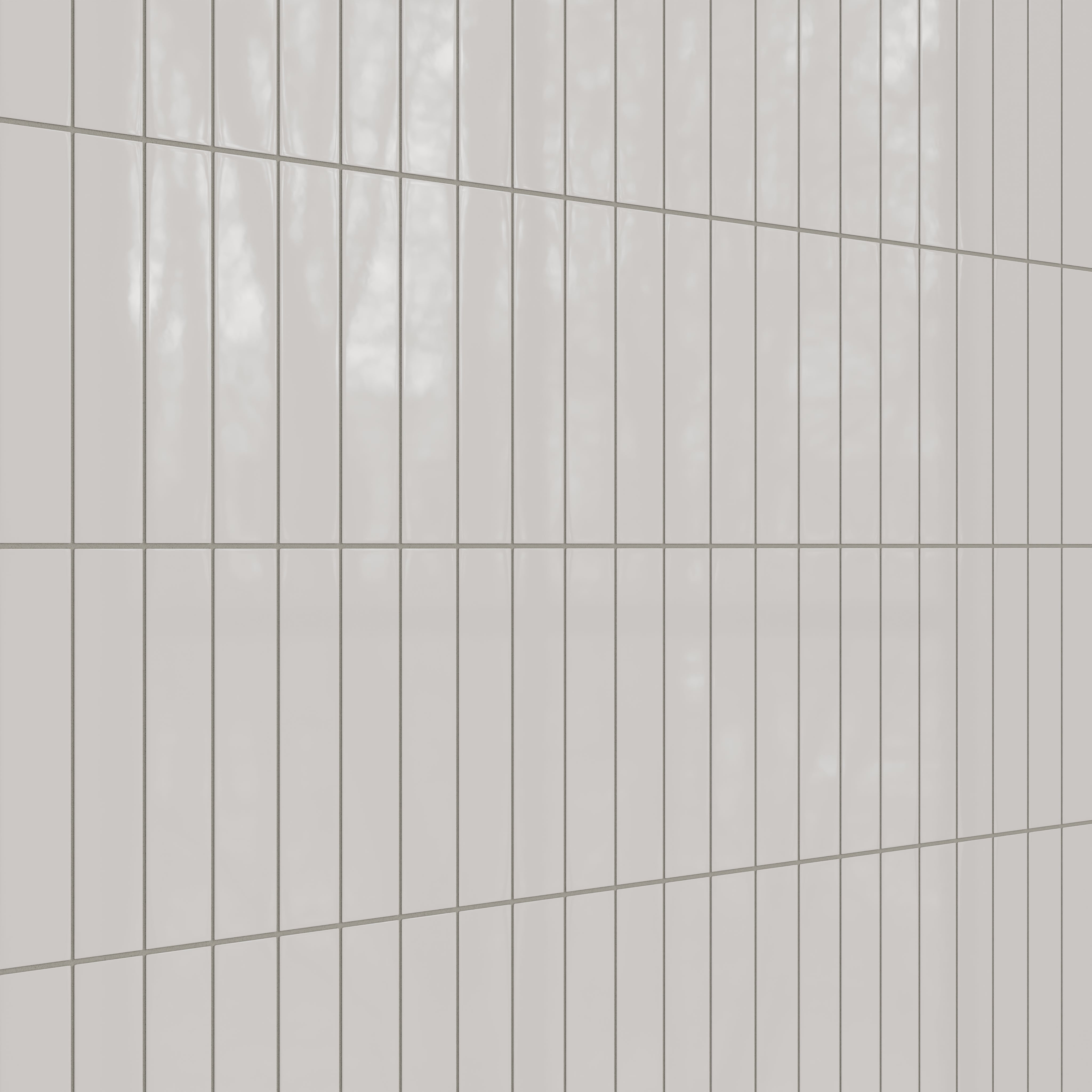 3x12 Natural Press Ceramic Tile in Titanium Grey Gloss